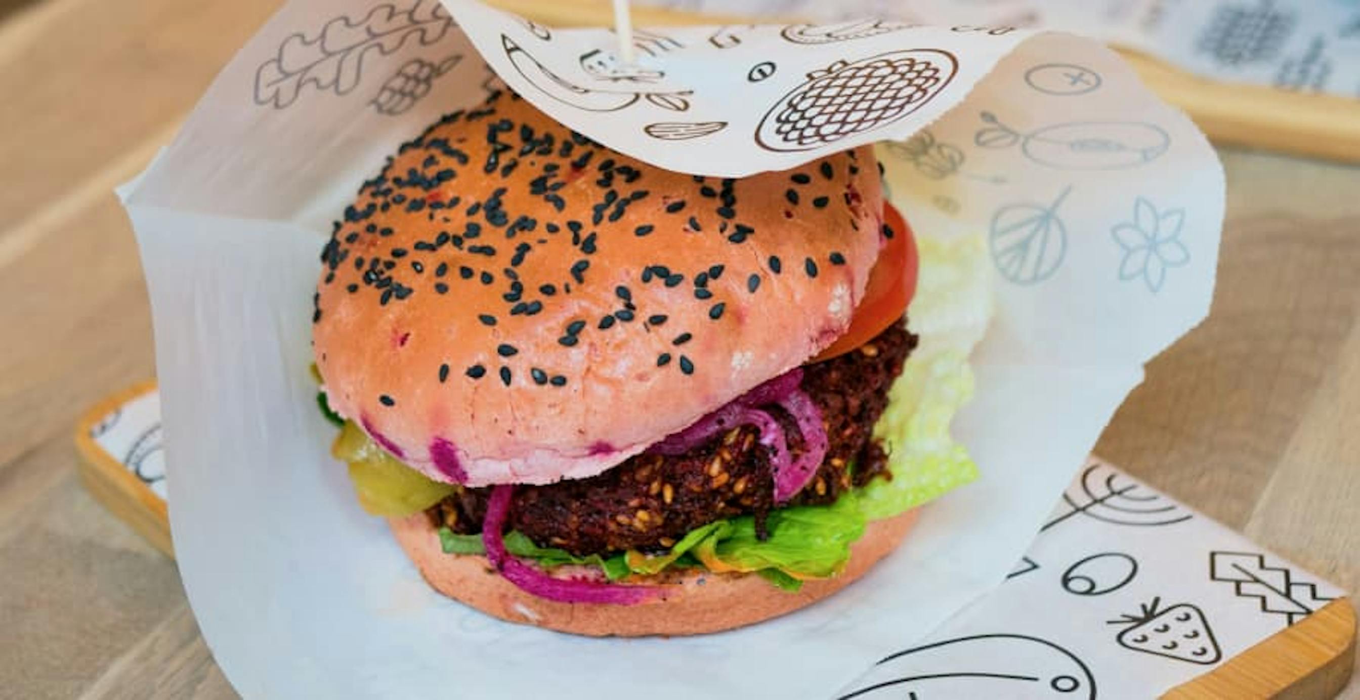vegan beet burger 