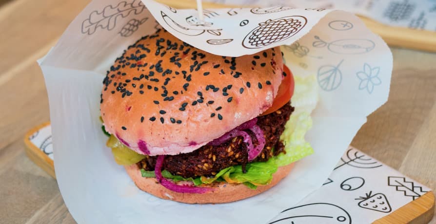 vegan beet burger