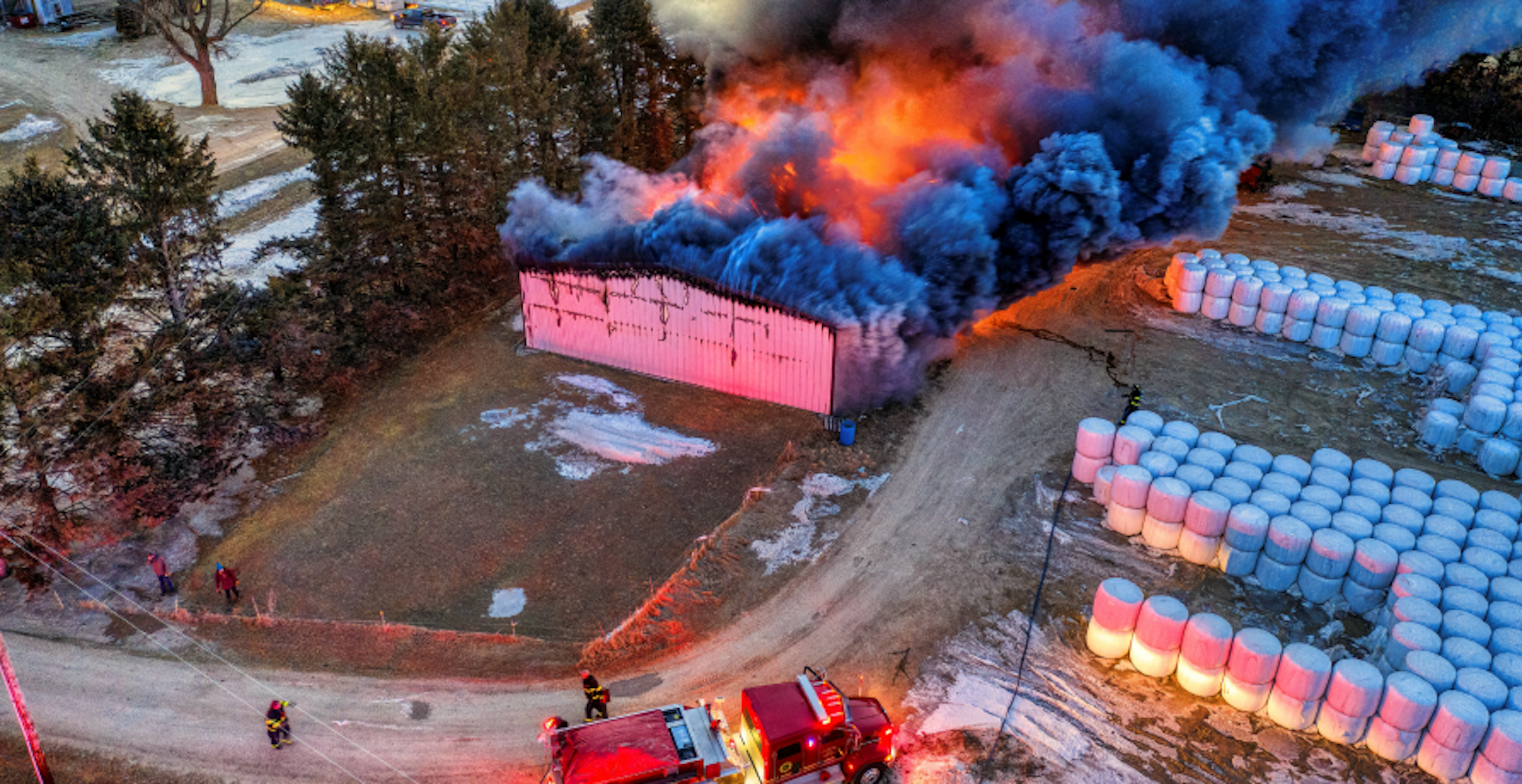 fire in rural area
