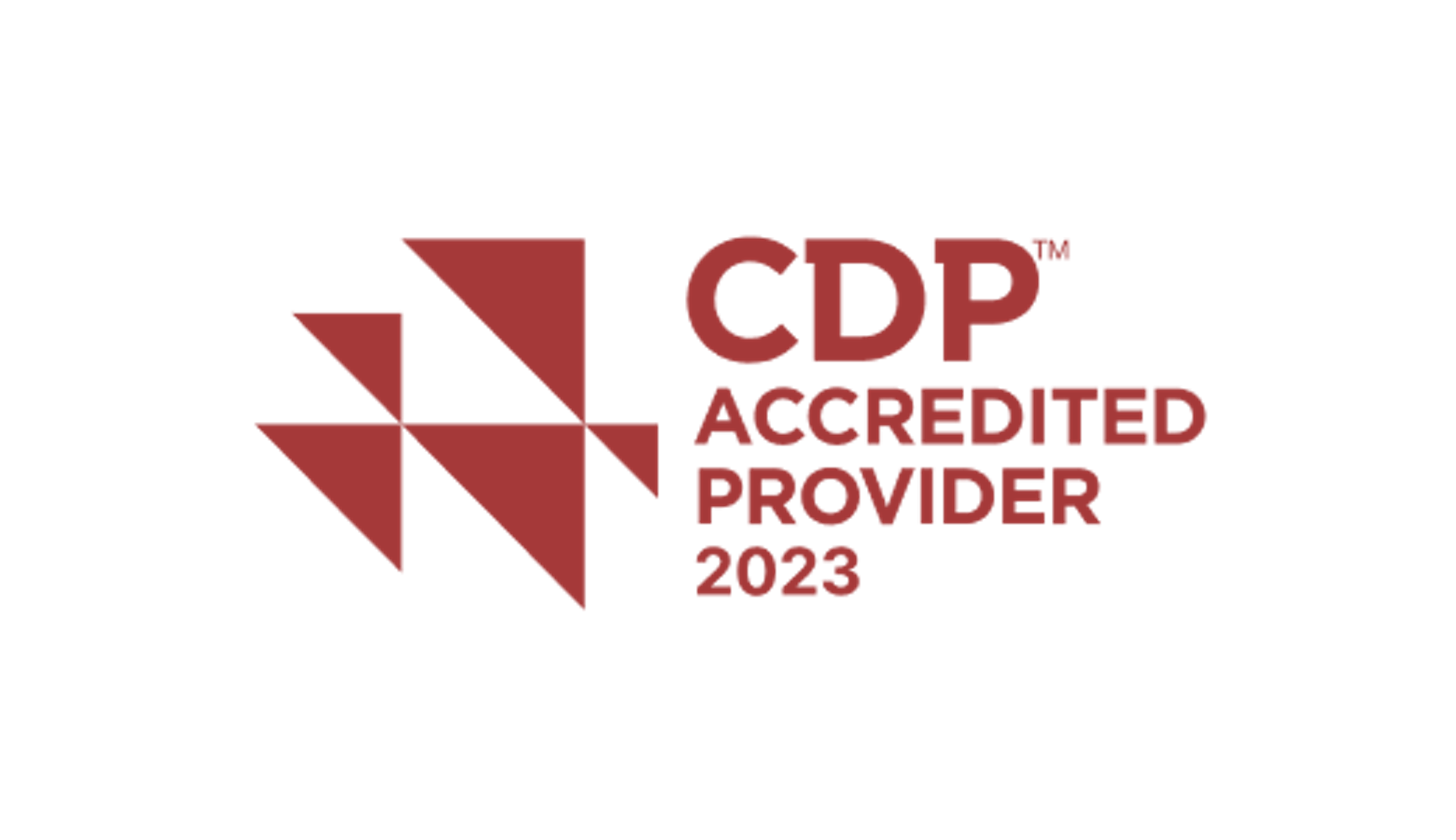 CDP accredited provider 2023 logo 