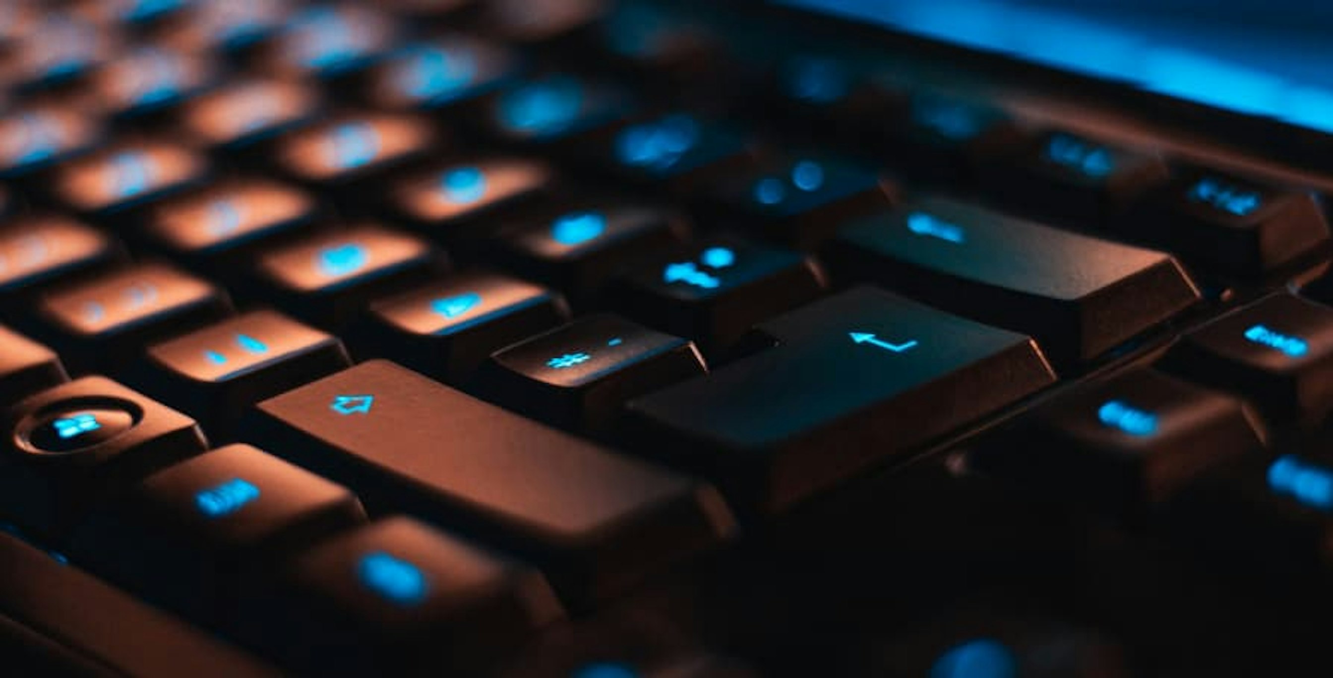 keyboard lit up