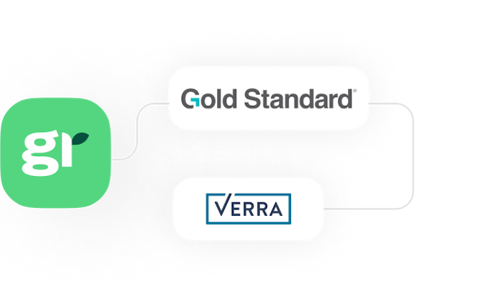 Animation avec le logo Greenly et le logo Verra