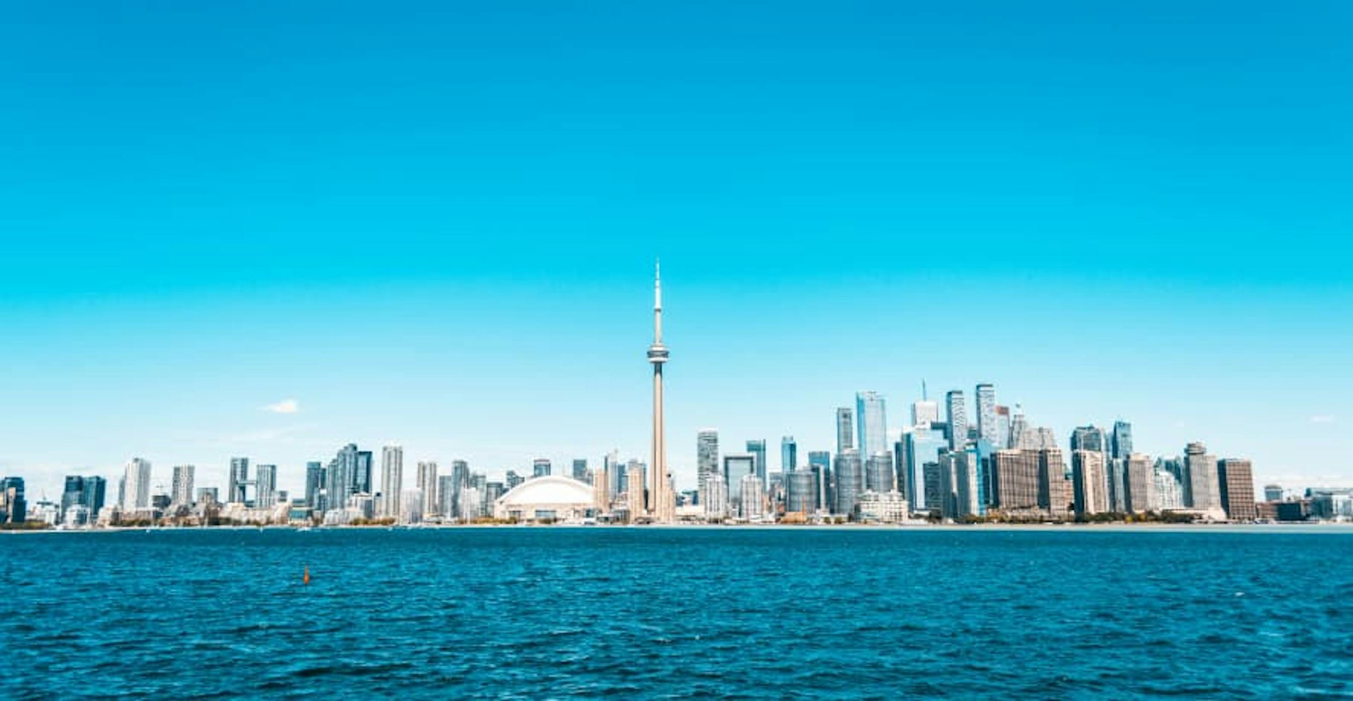 view of toronto on lake ontario