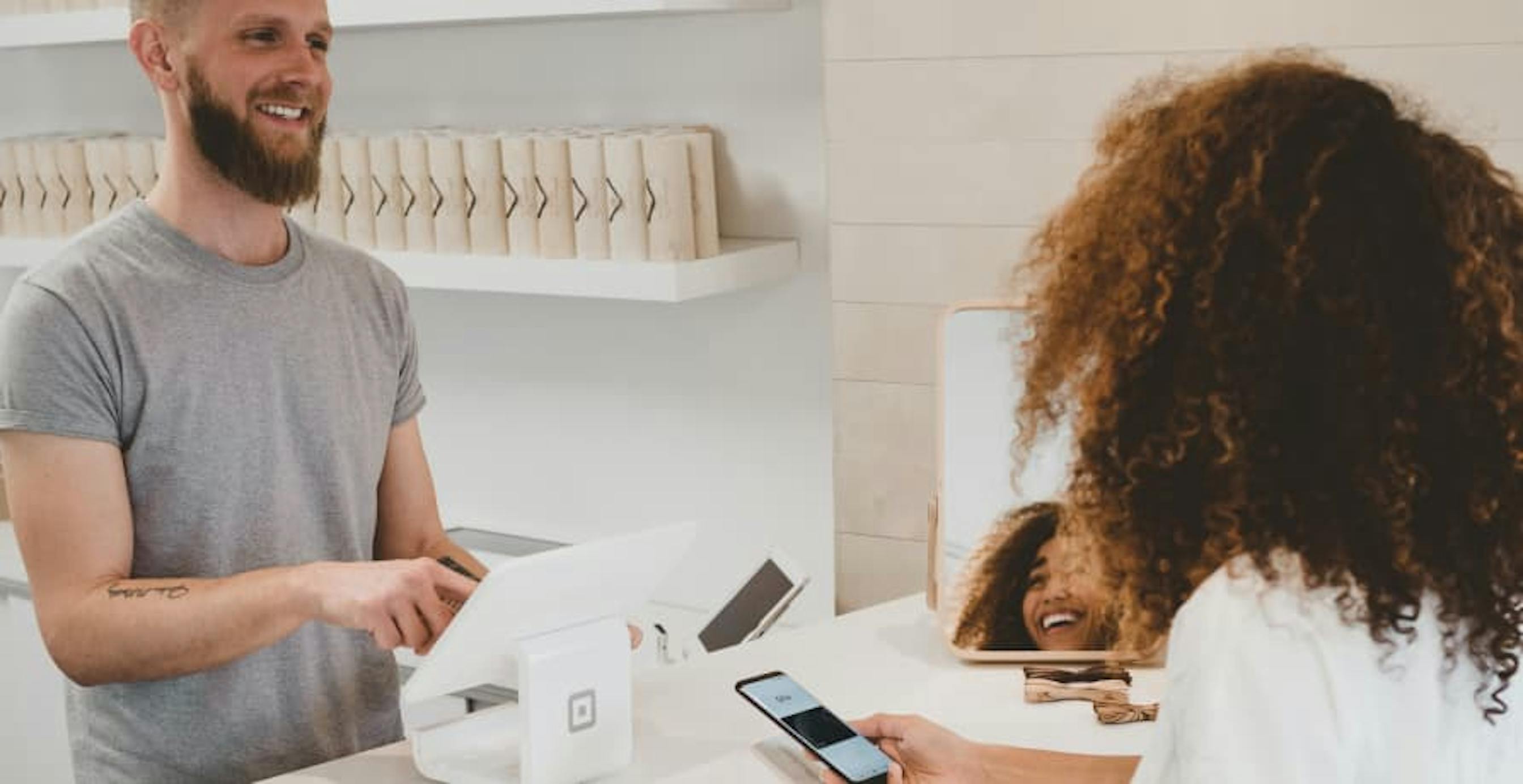 person paying 