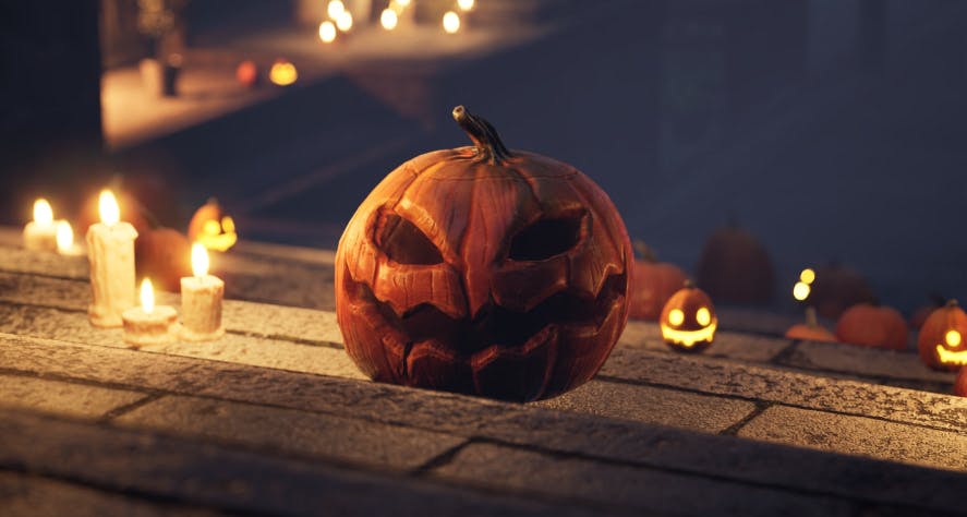 a halloween pumpkin