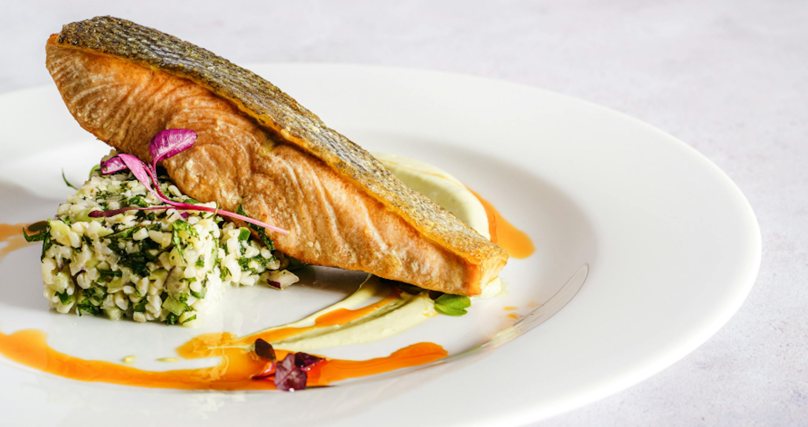 fancy salmon dish 
