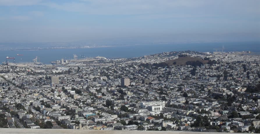 view of twin peaks in san francisco