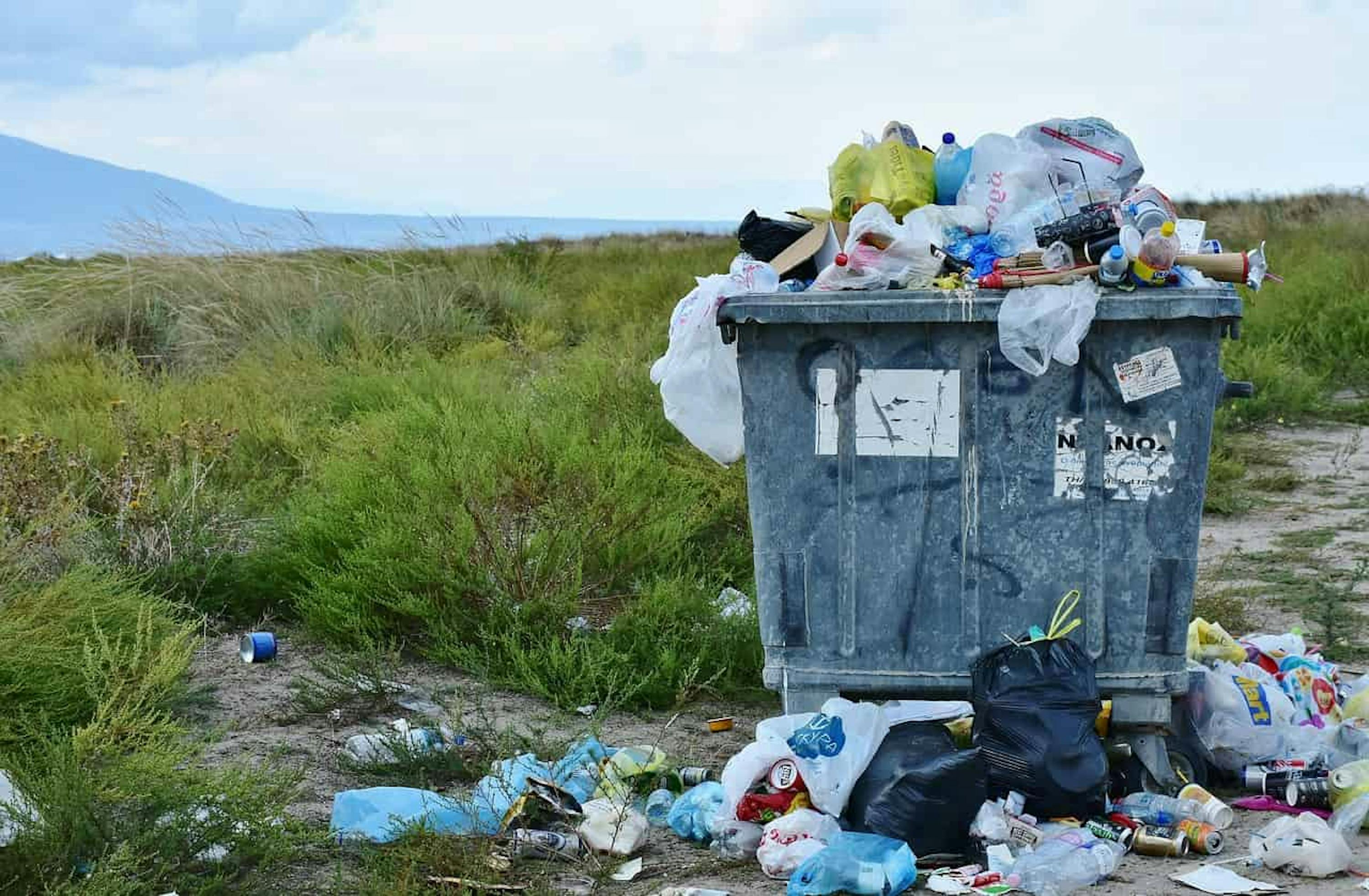 Poubelle, Conteneur à déchets