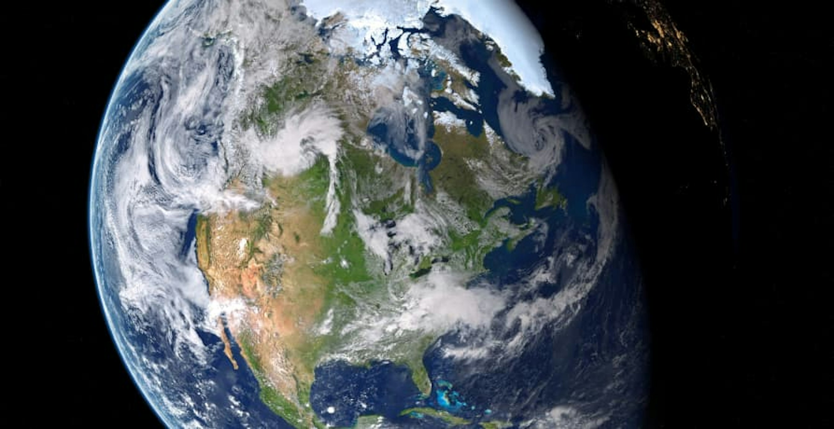 photo of the Earth, taken from space