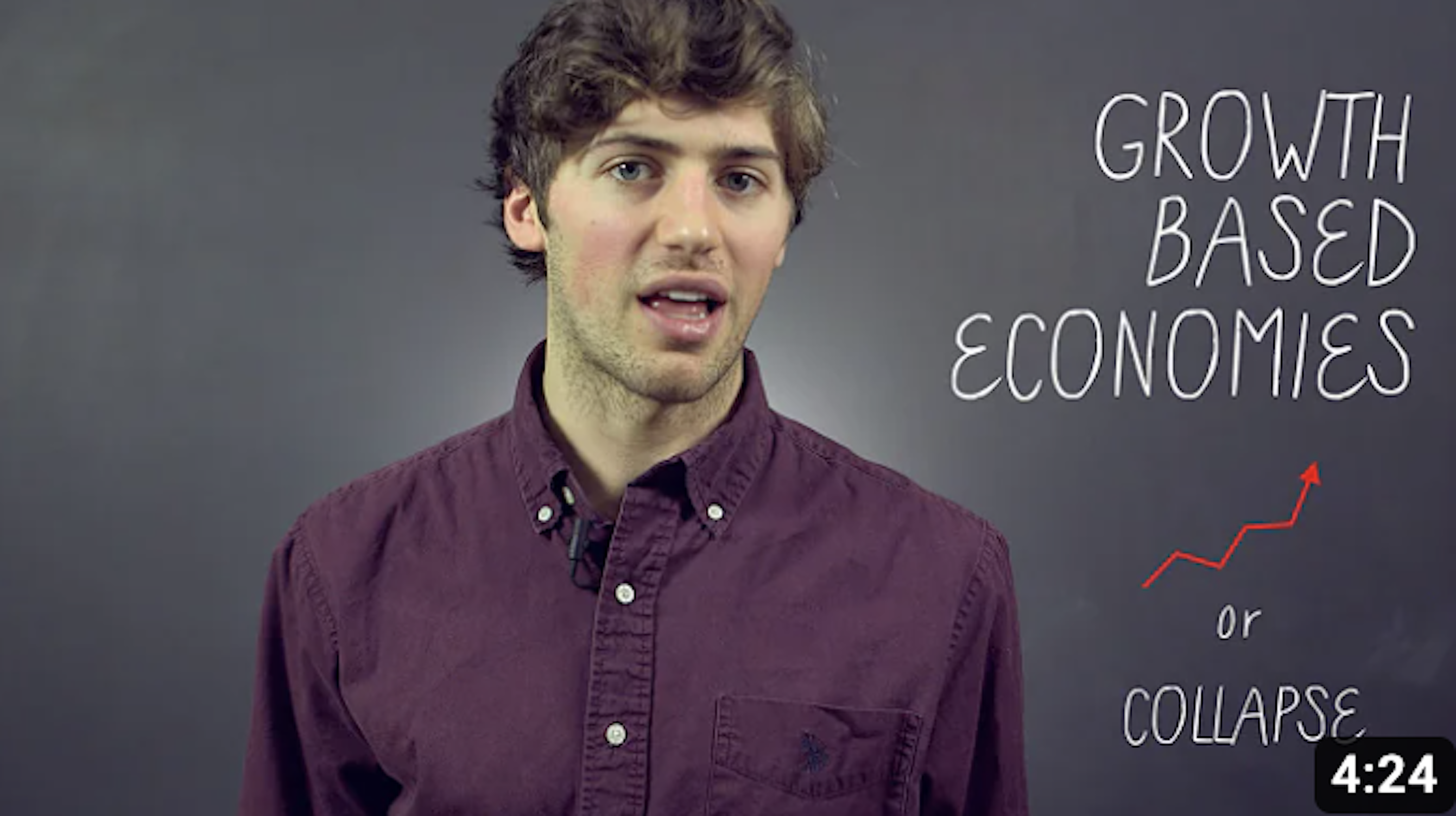 man discussing the economy