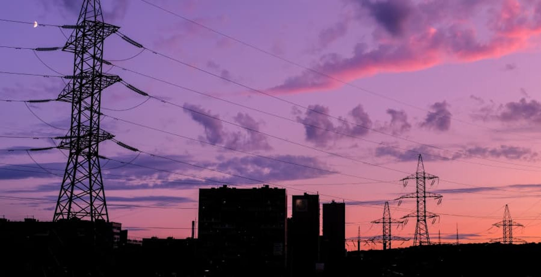 purple sky electrical grid