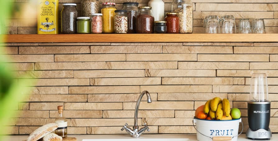 kitchen sink set up