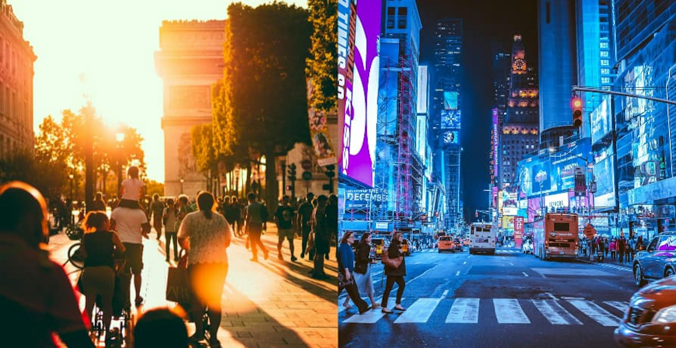 streets of new york vs paris