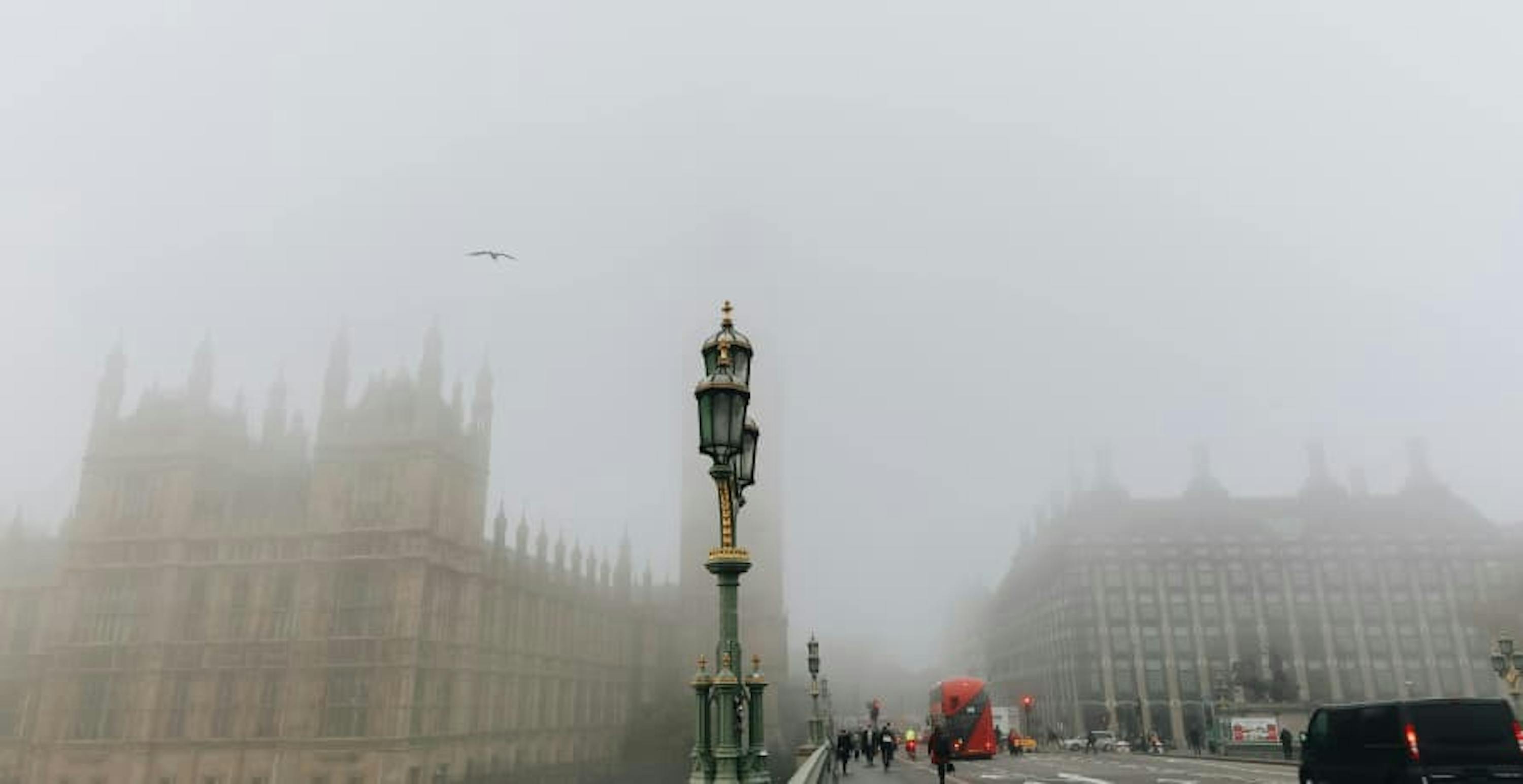 London in the fog