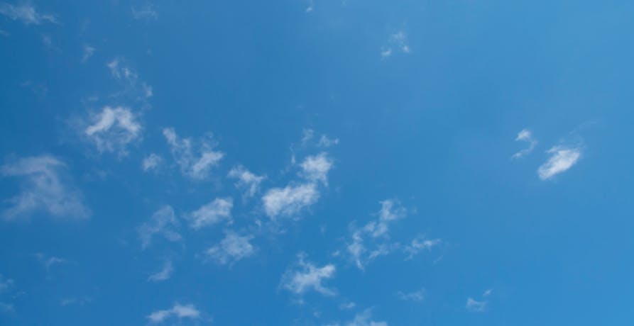 clean air with clouds and blue sky