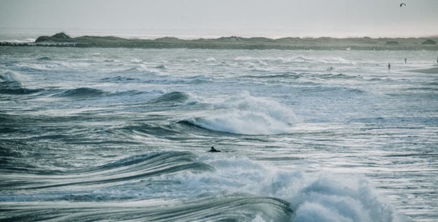 choppy atlantic ocean waters