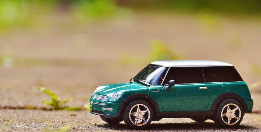 little green car