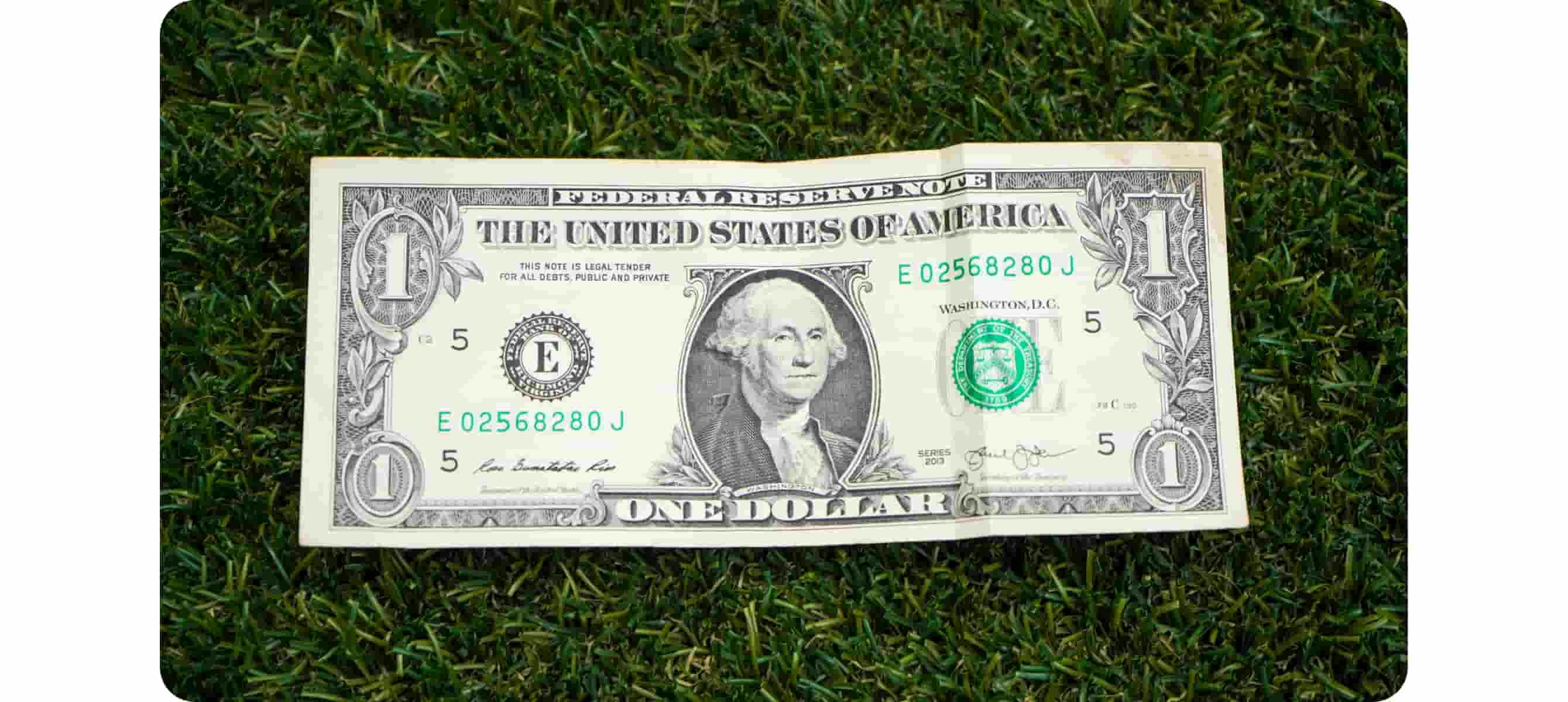 un billet d'un dollar américain