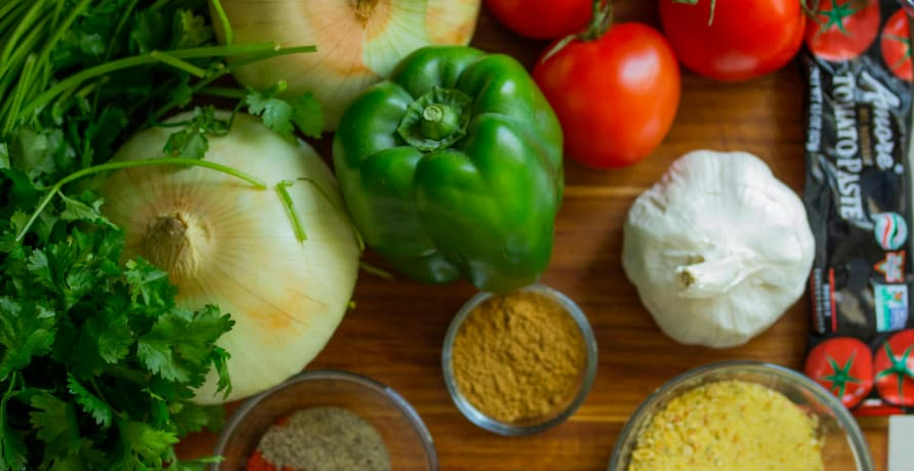 vegetables on chopping board