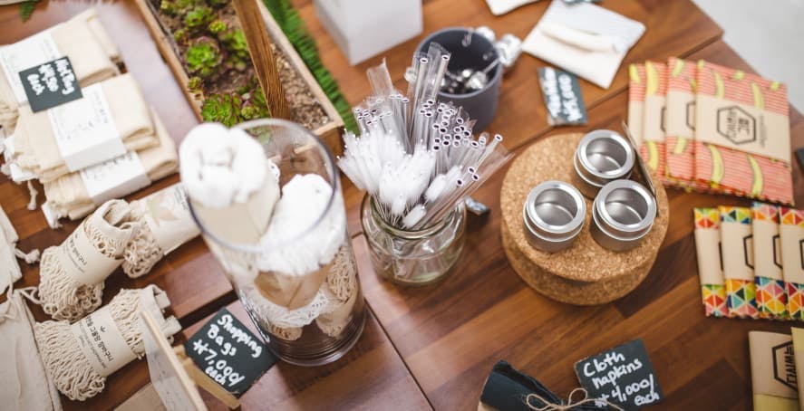 various eco-friendly products