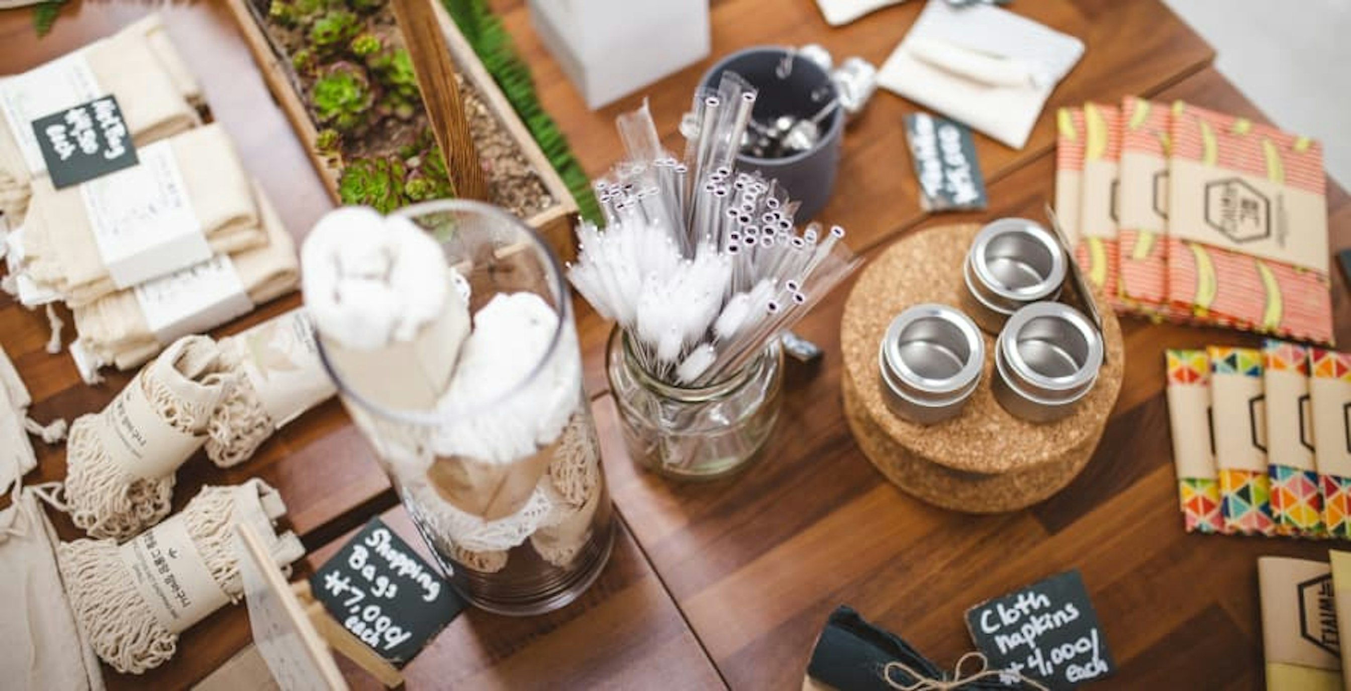 various eco-friendly products