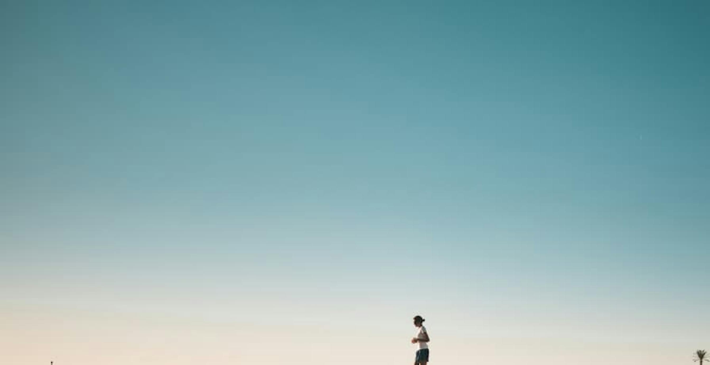 person on a run