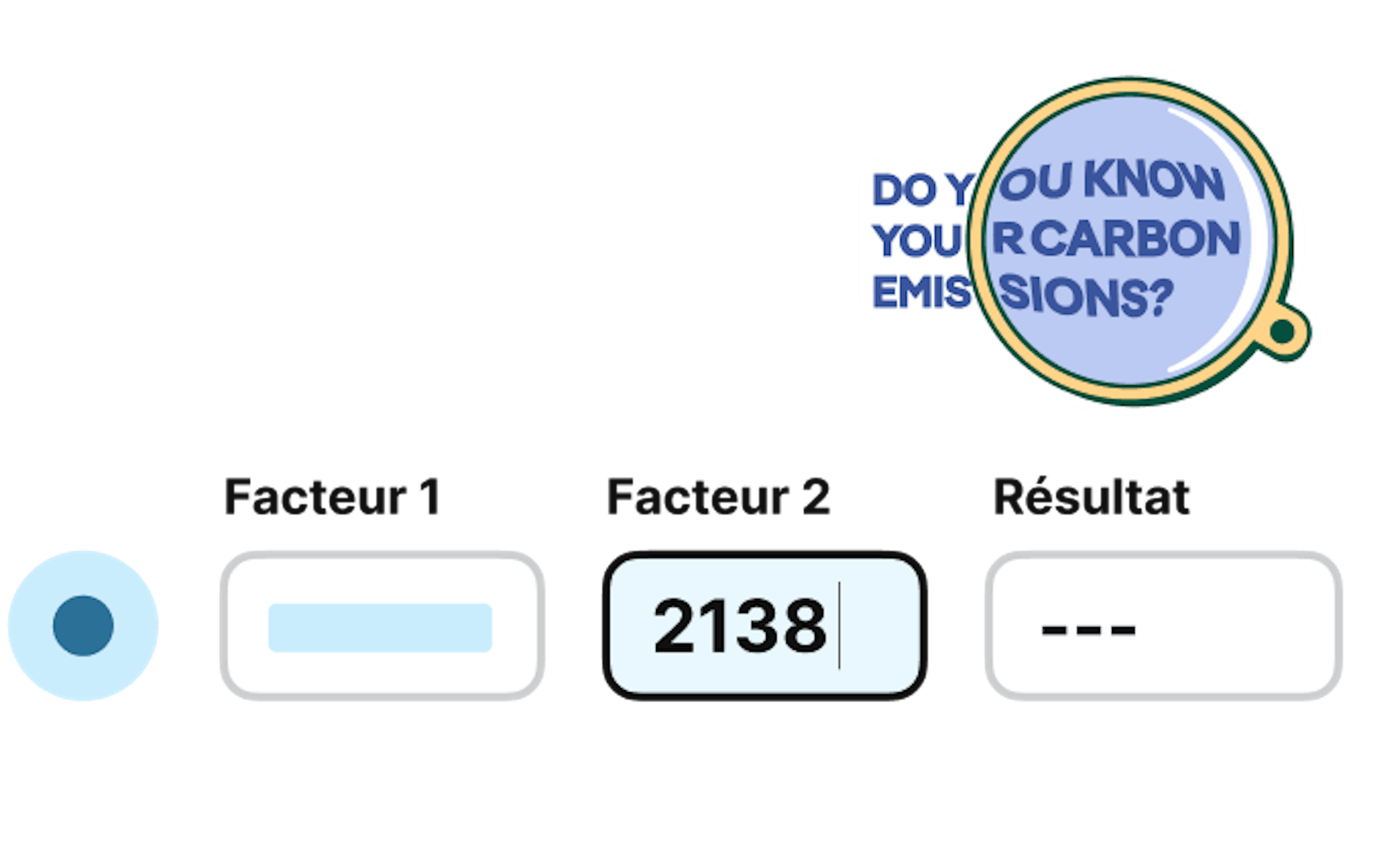 Animation Calculateur de carbone 