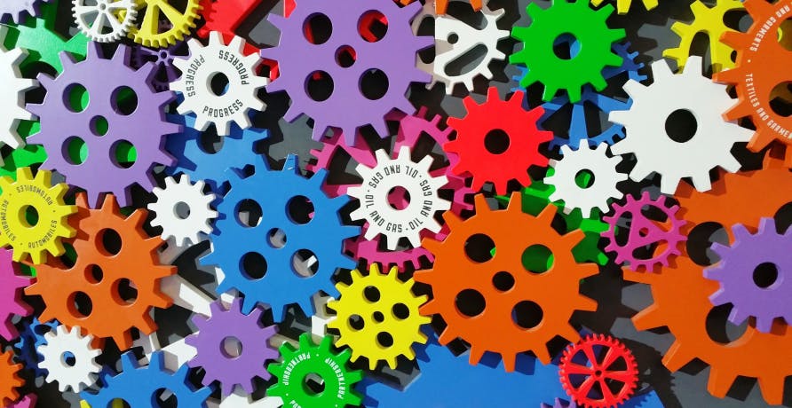 colorful gears