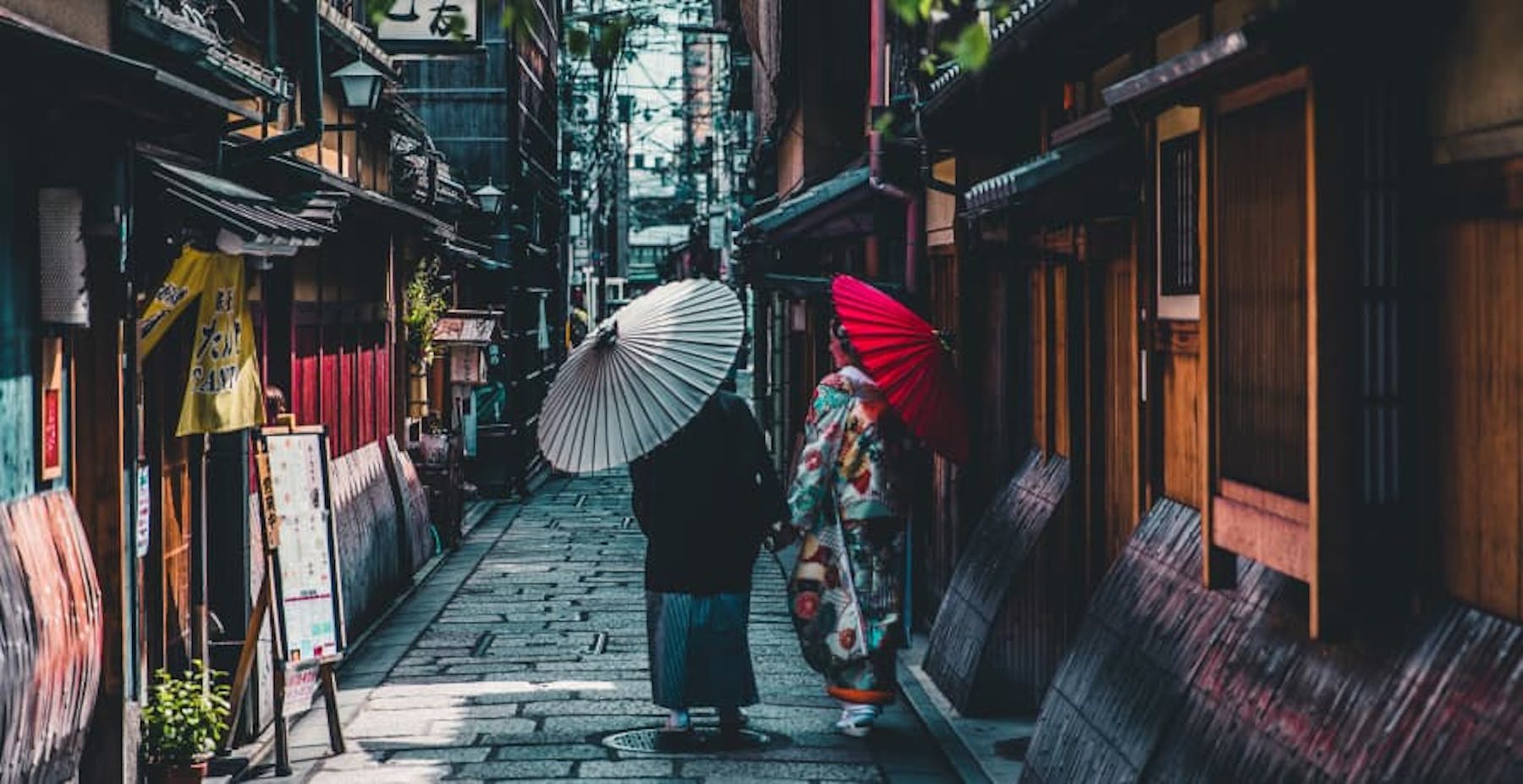 people walking streets of asian country