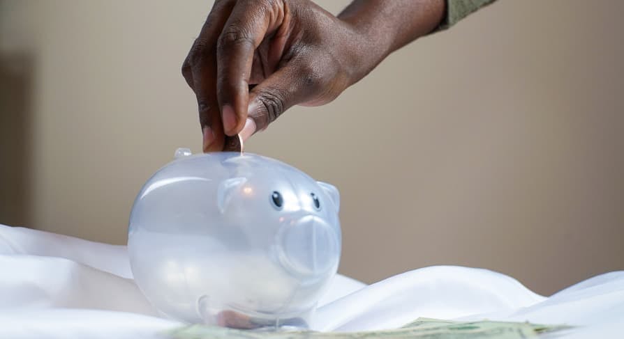 clear piggy bank