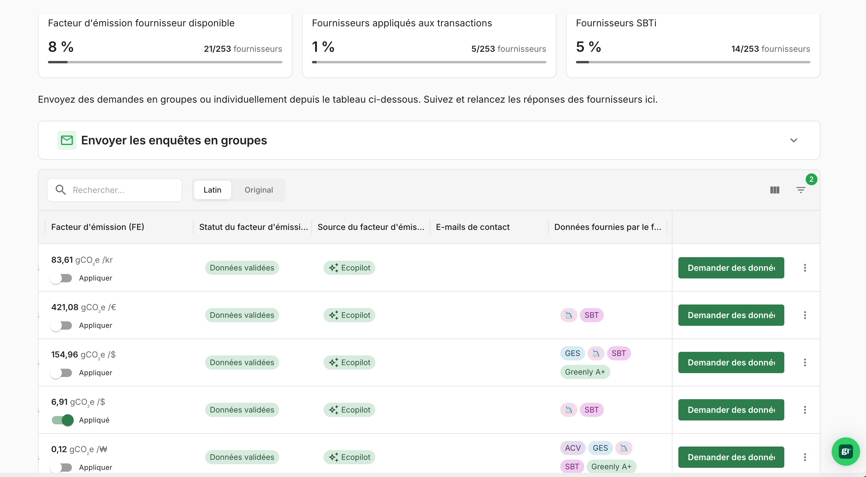 Améliorez la qualité de vos données Scope 3 avec EcoPilot