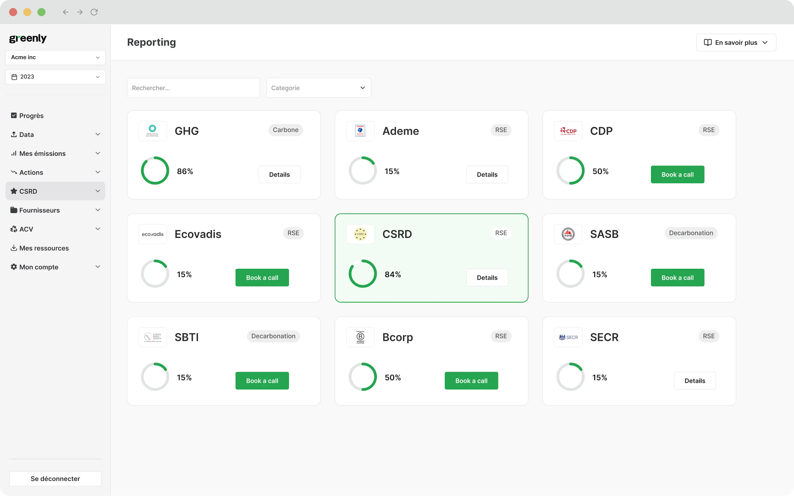 Screenshot plateforme Grenly