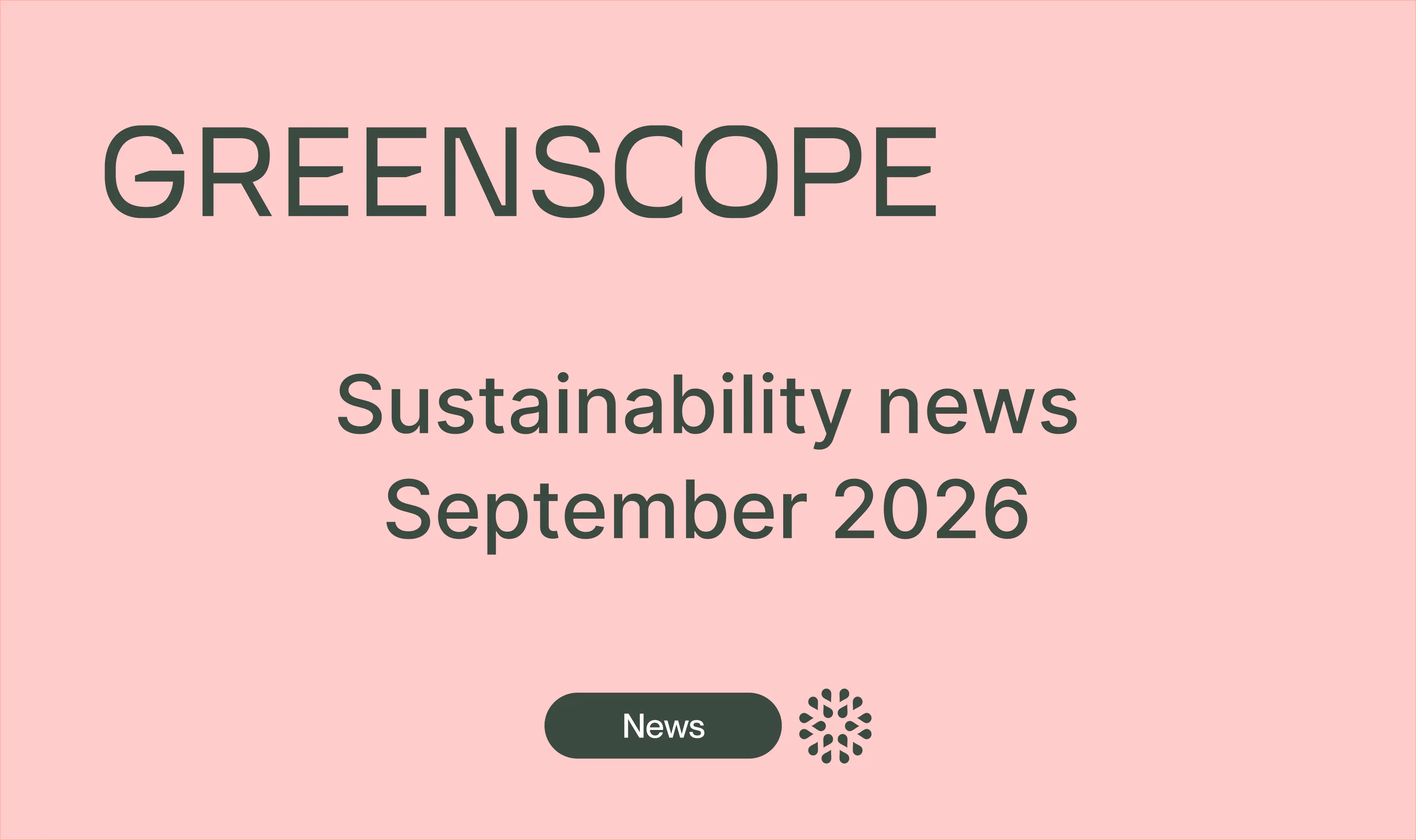 sustainable finance newsletter