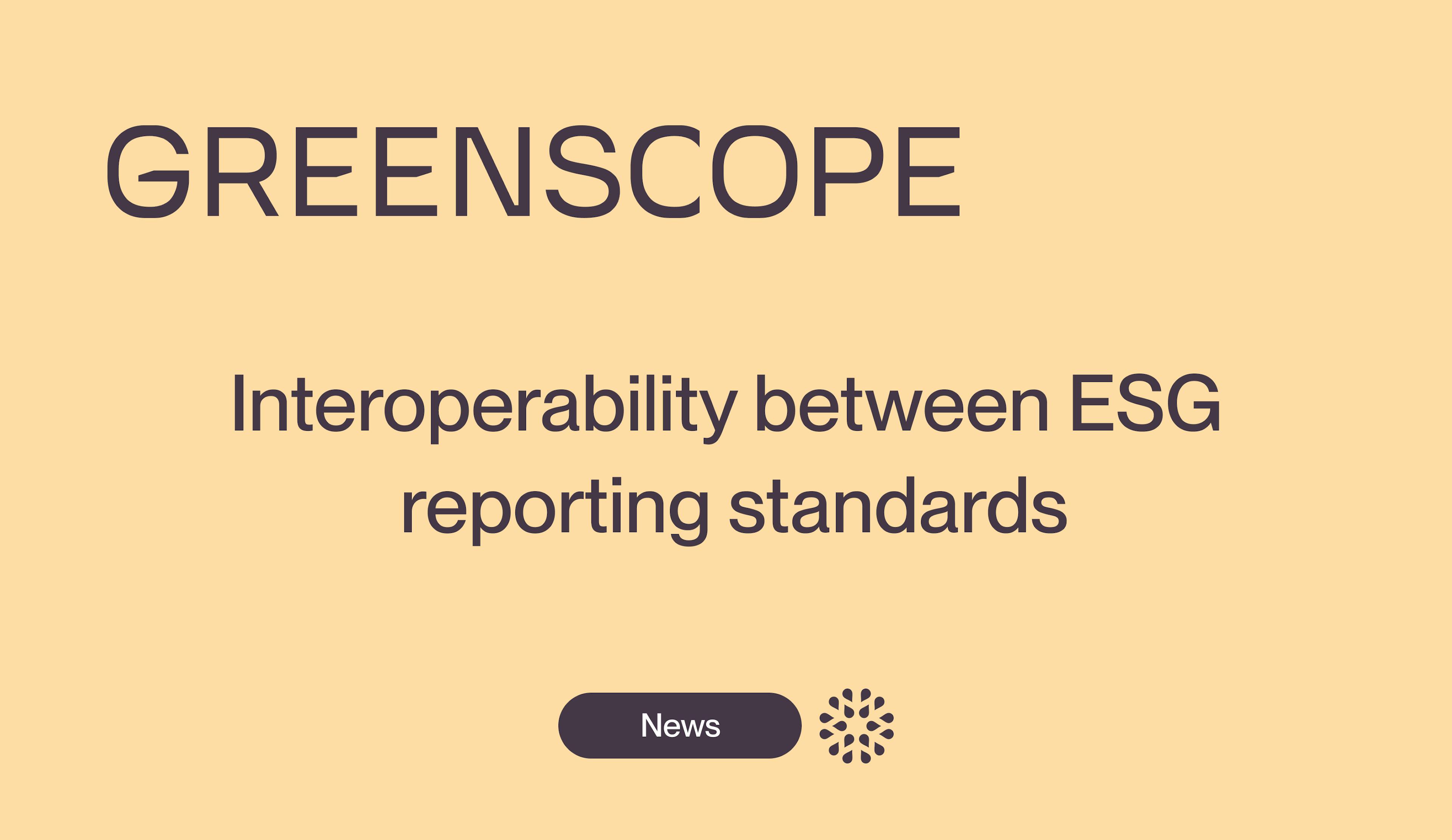 ESG reporting standards interoperability