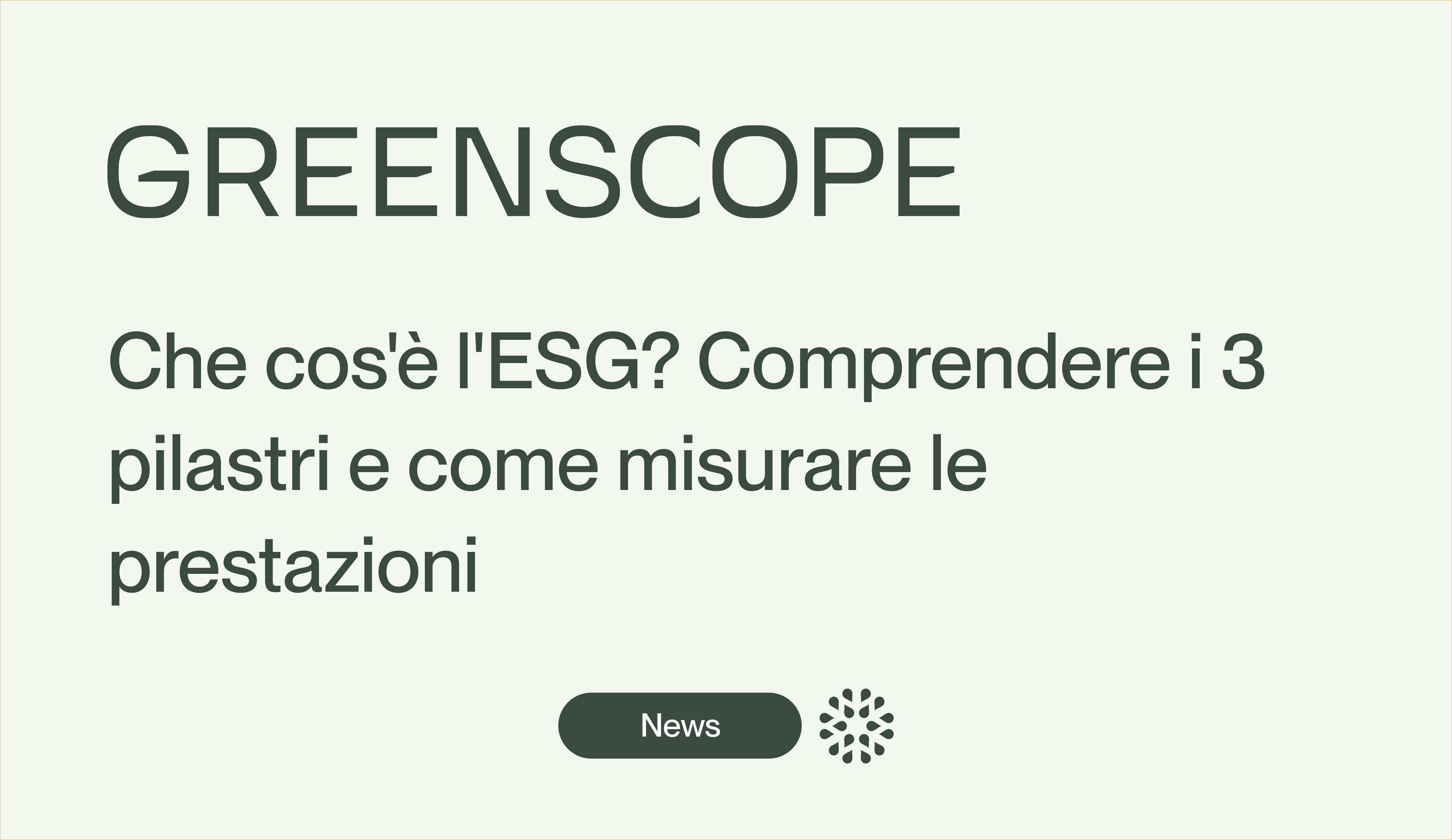 Definizioni di base ESG che danno un punteggio alla misura KPI