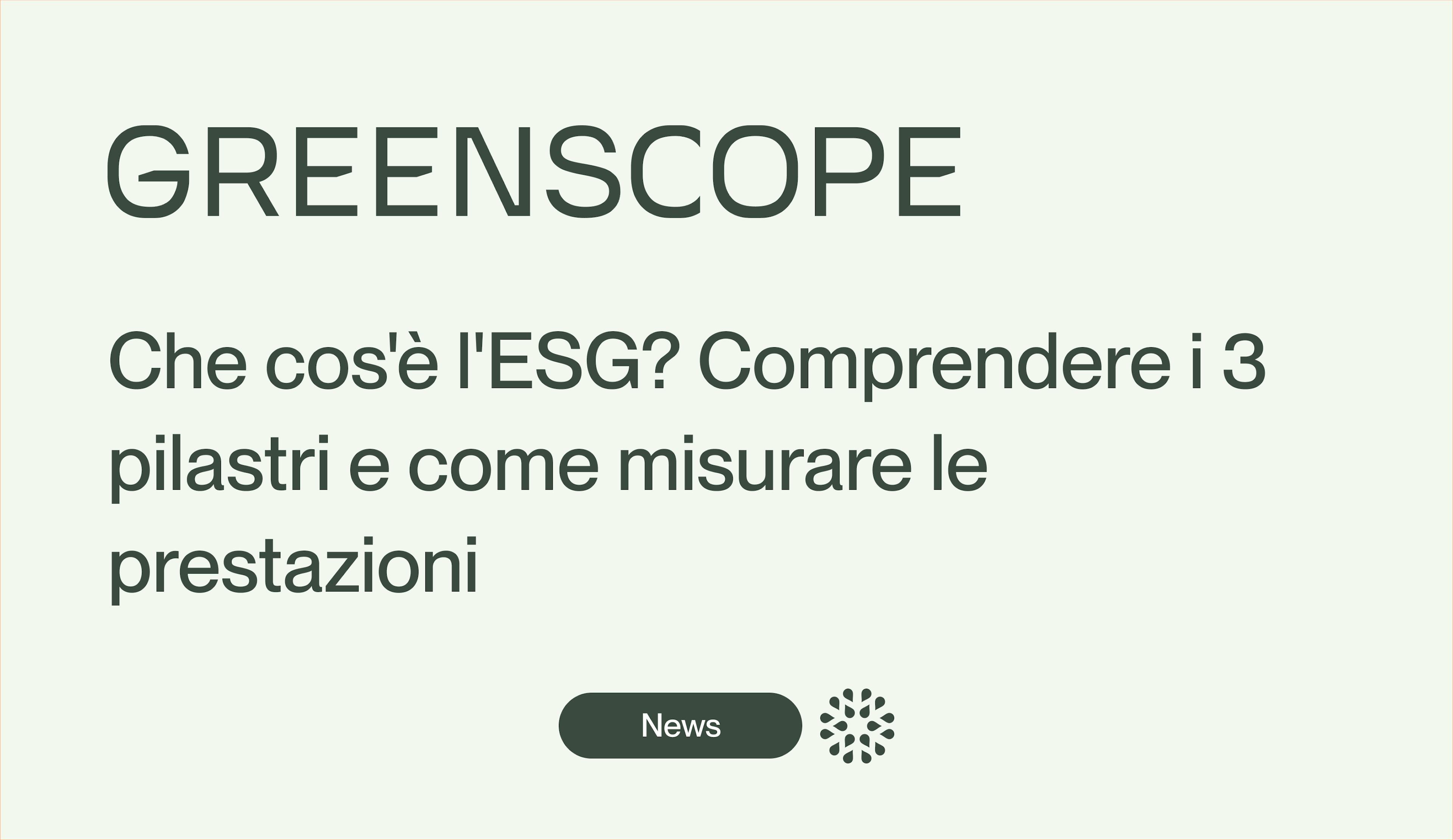 Definizioni di base ESG che danno un punteggio alla misura KPI