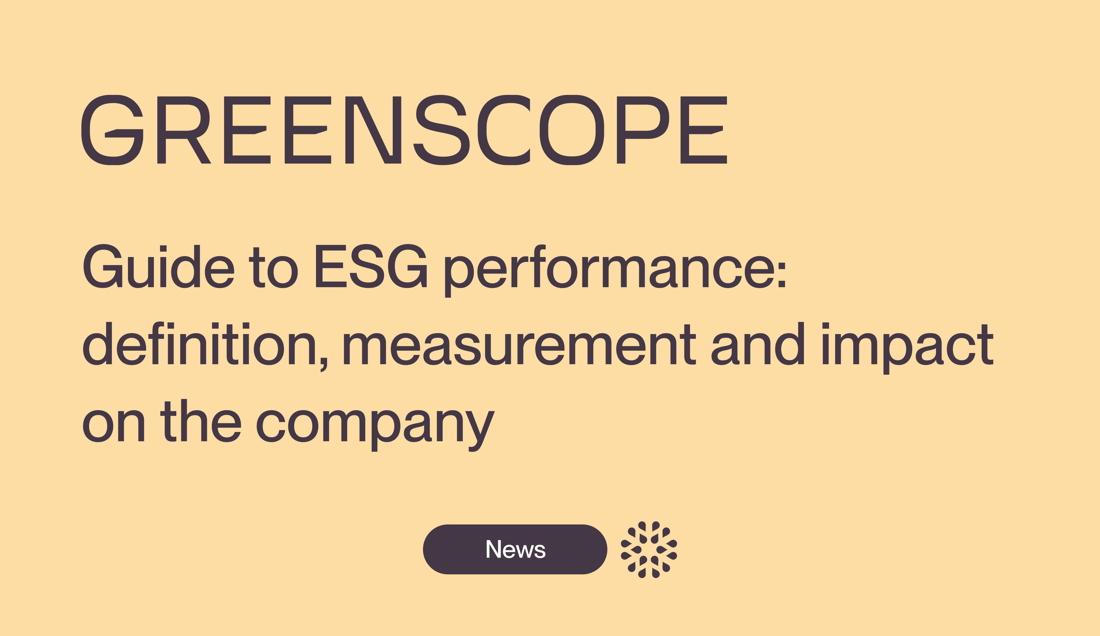 ESG performance reporting measure