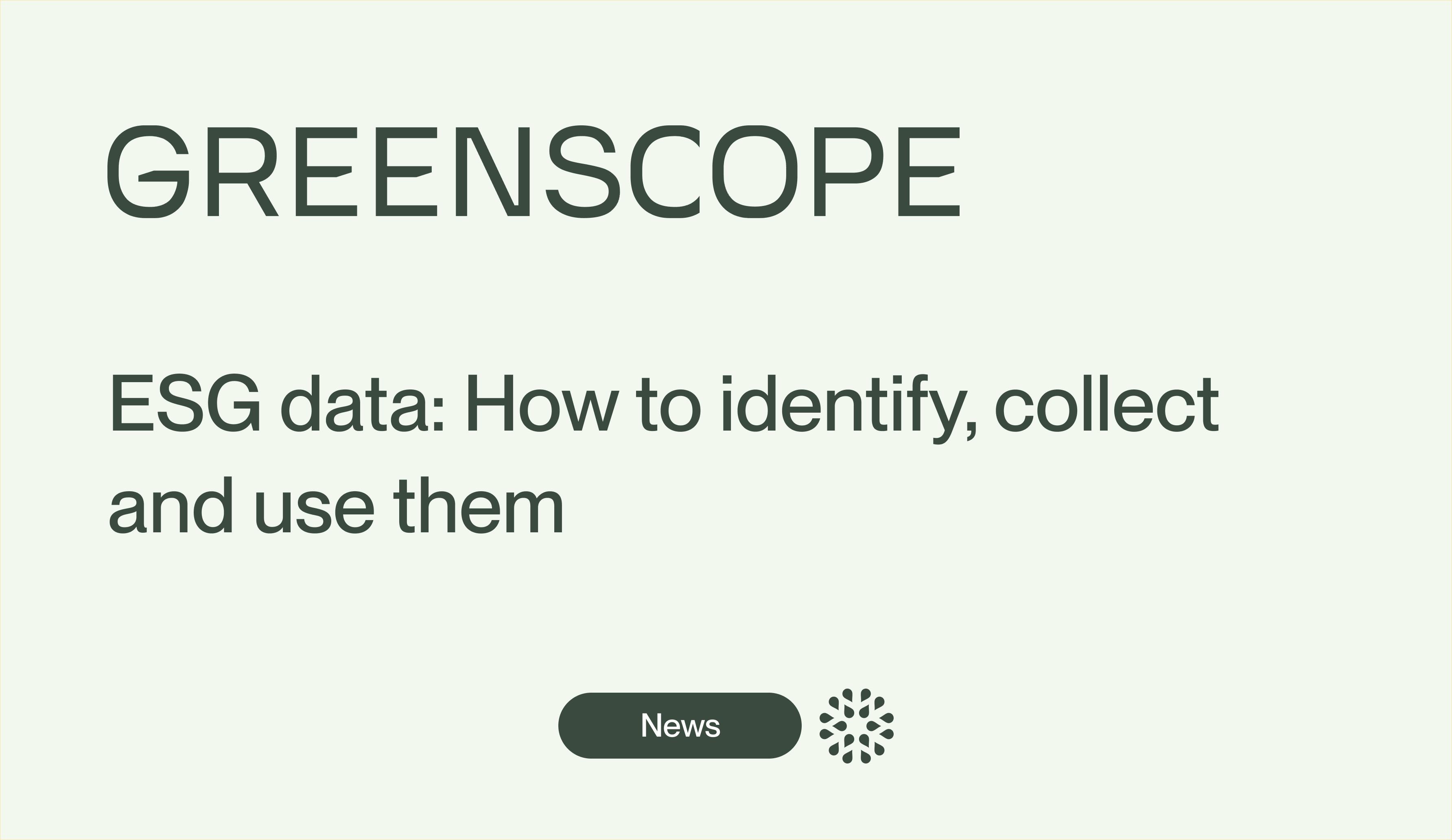 data ESG source collect
