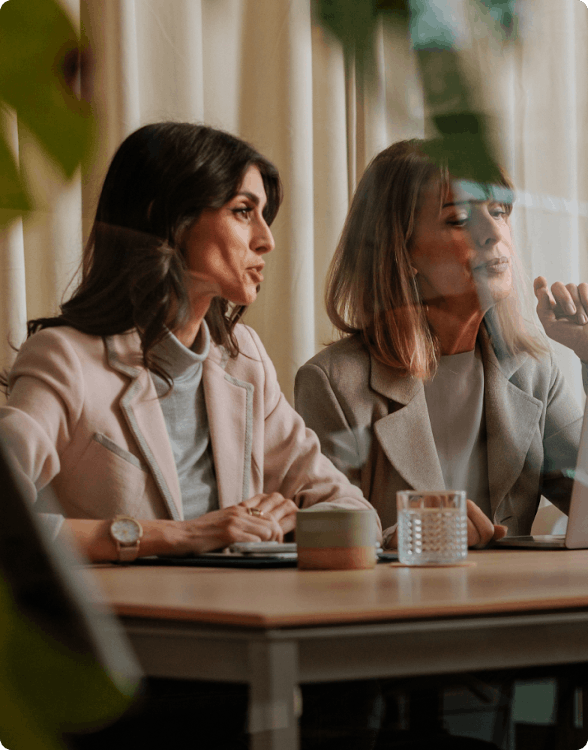 two investors women in meeting