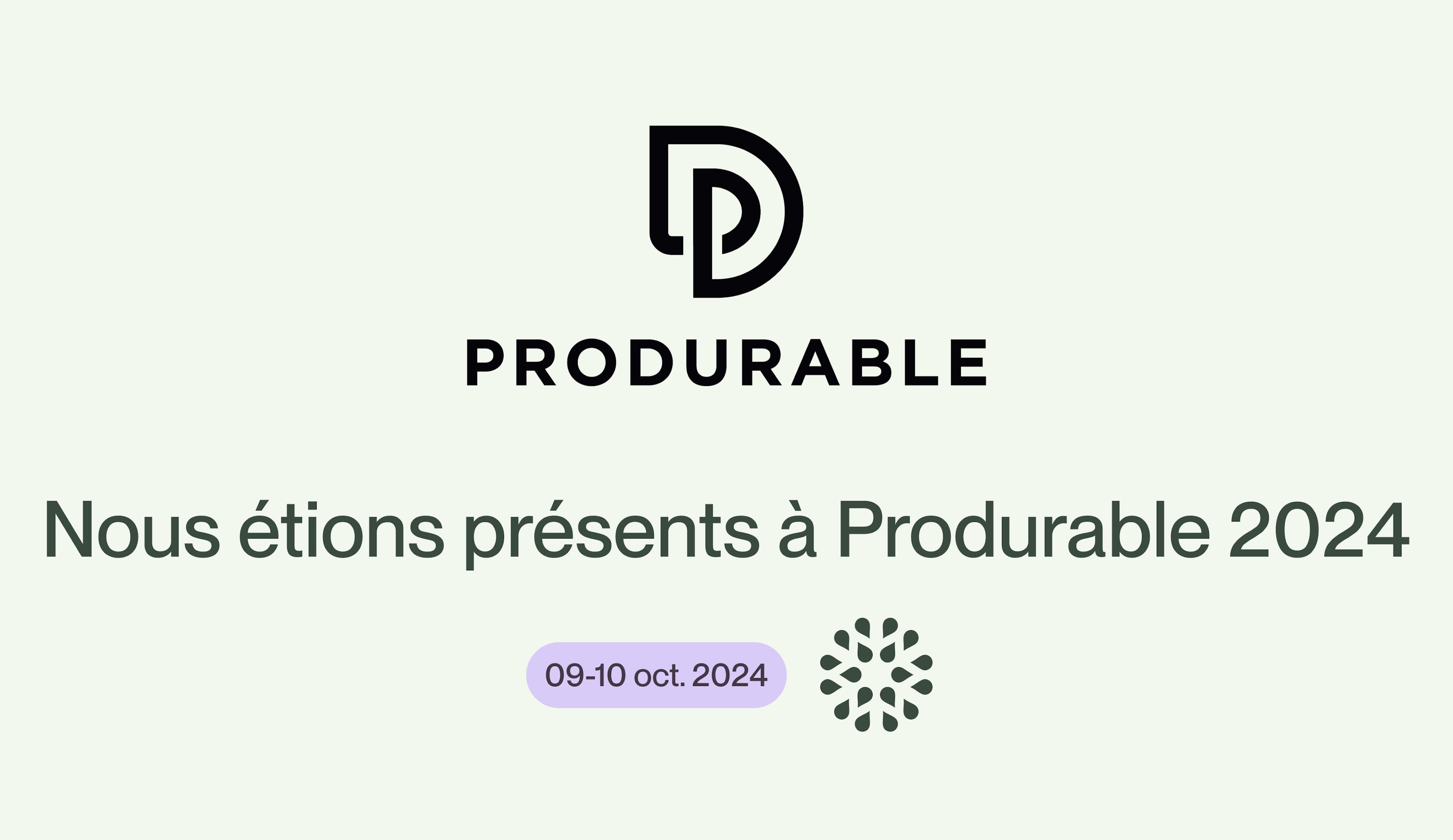 Produrable 2024 salon ESG