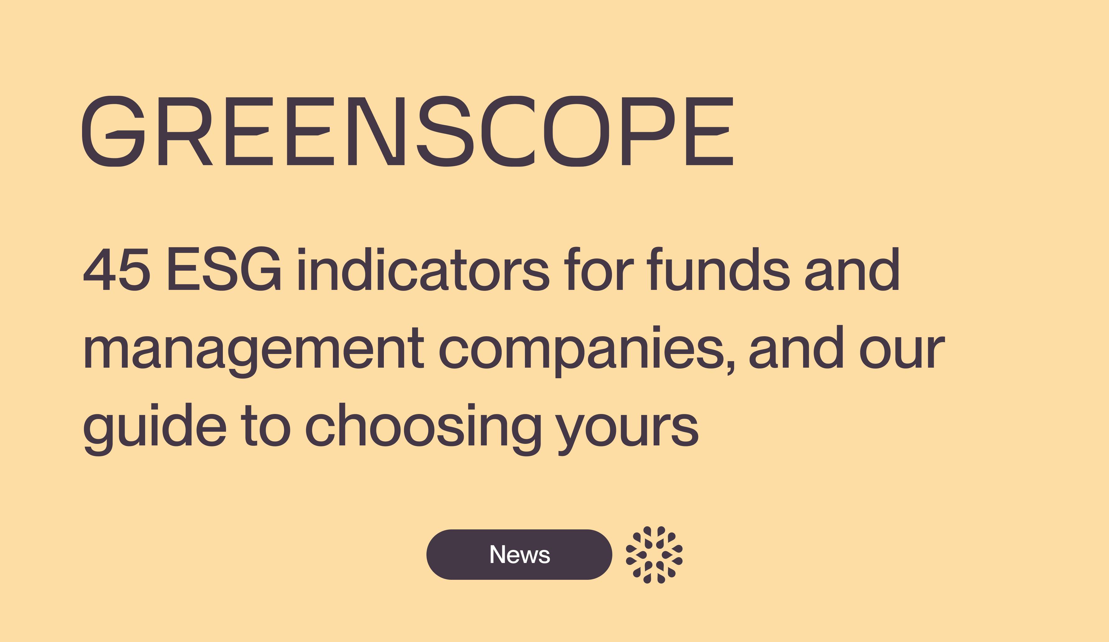 ESG indicators reporting