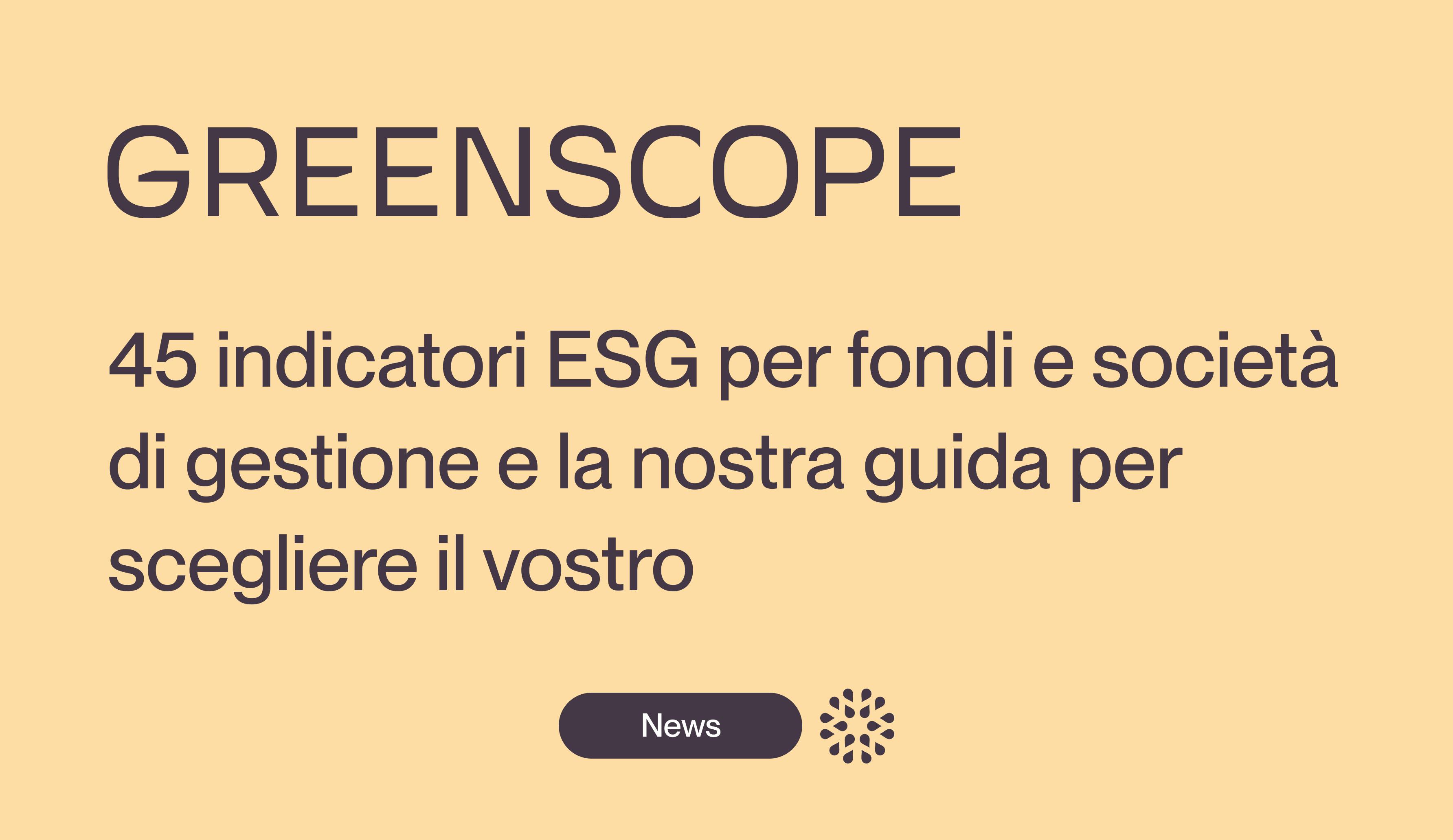 Indicatori ESG rendicontazione