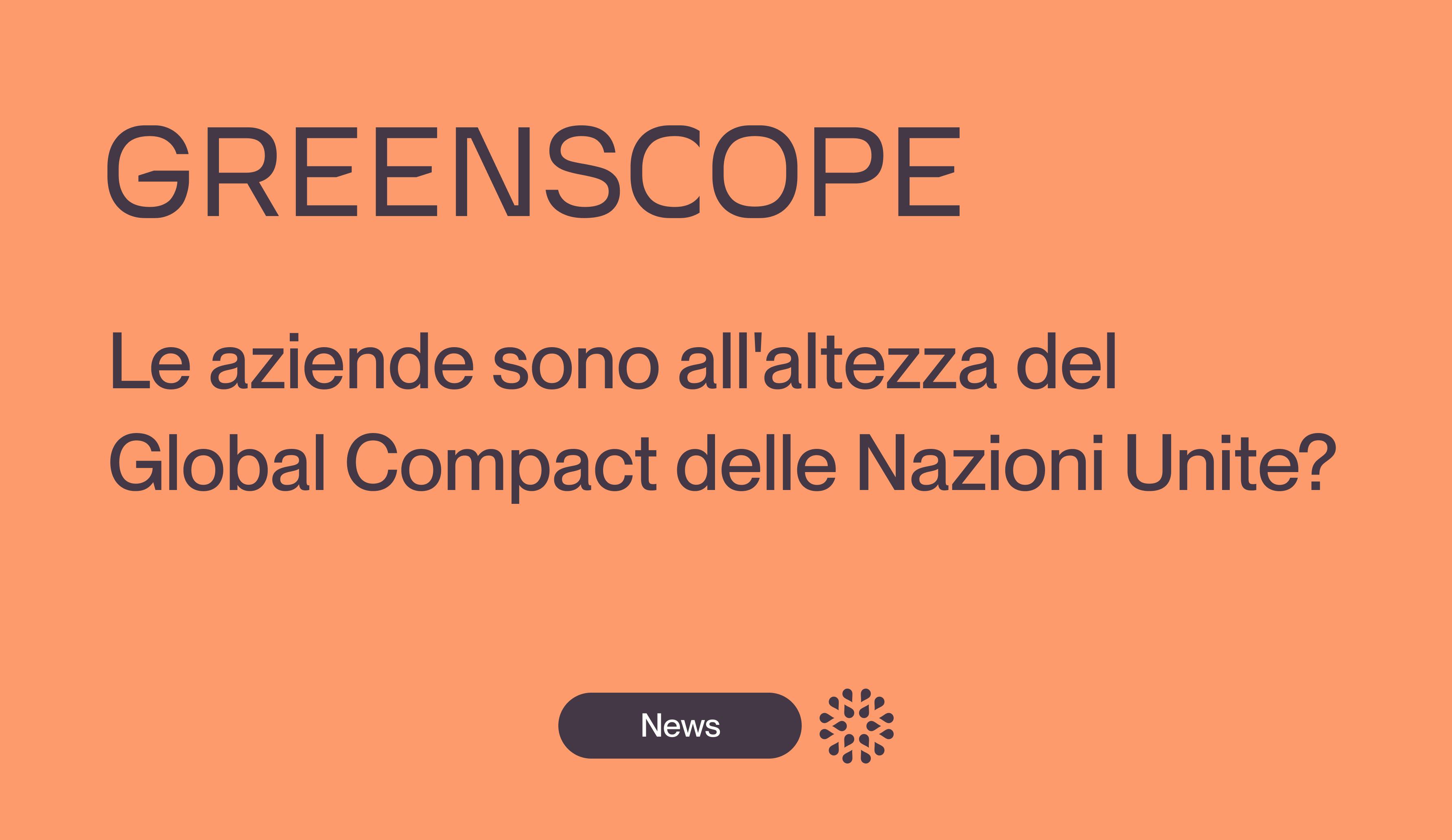Allineamento al Global Compact delle Nazioni Unite