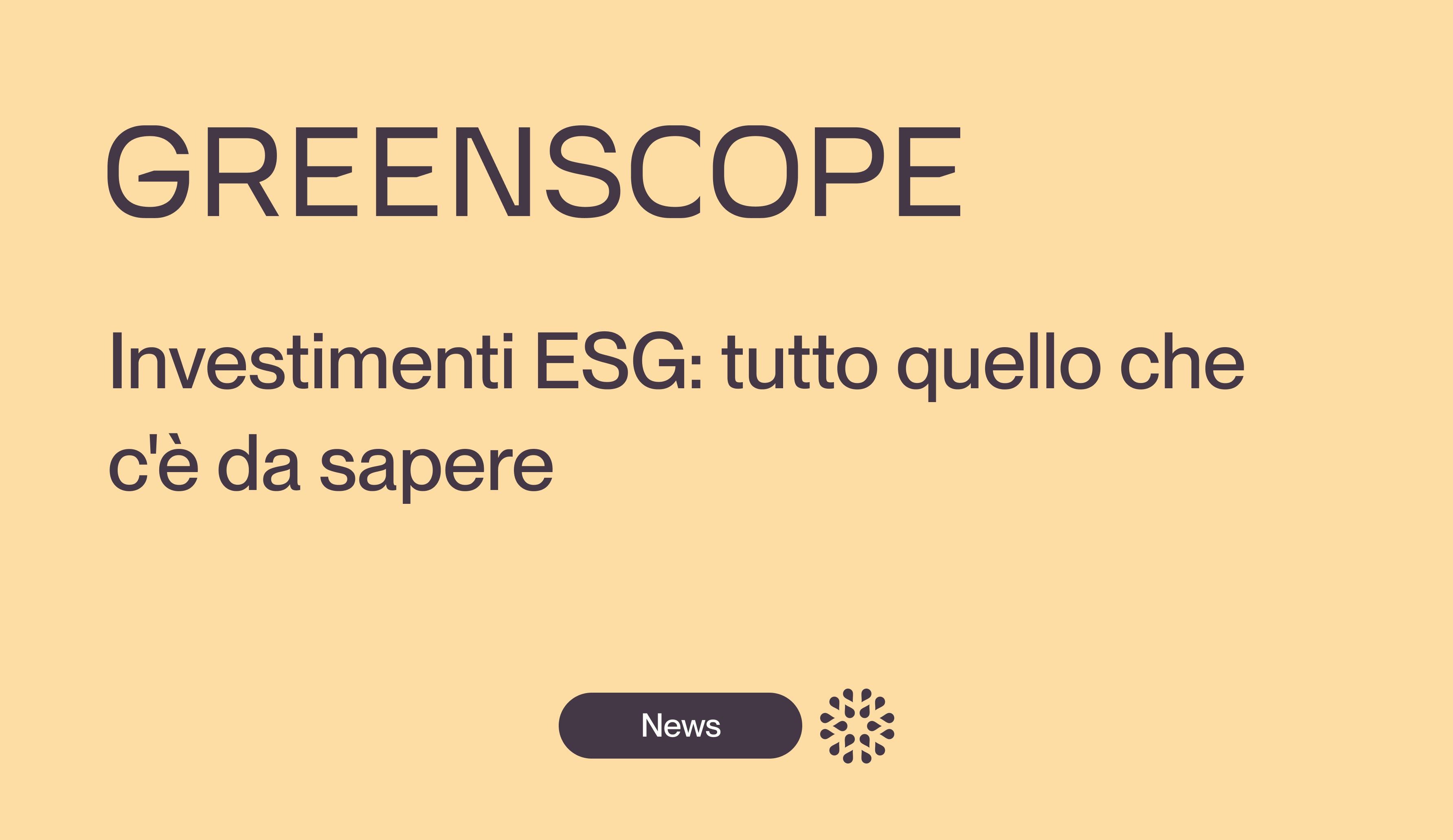 investimento sostenibile esg