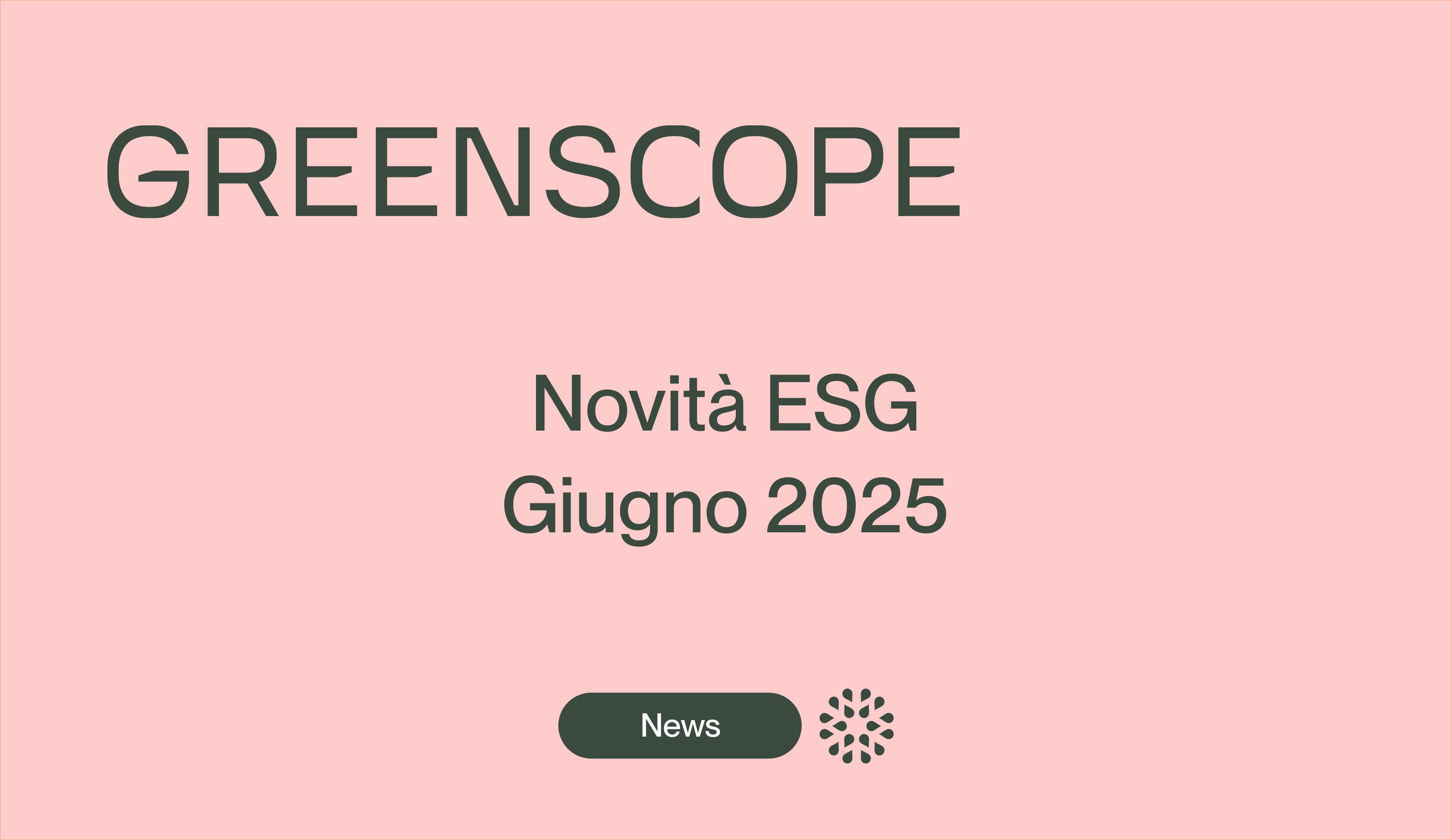 esg news newsletter sostenibilità