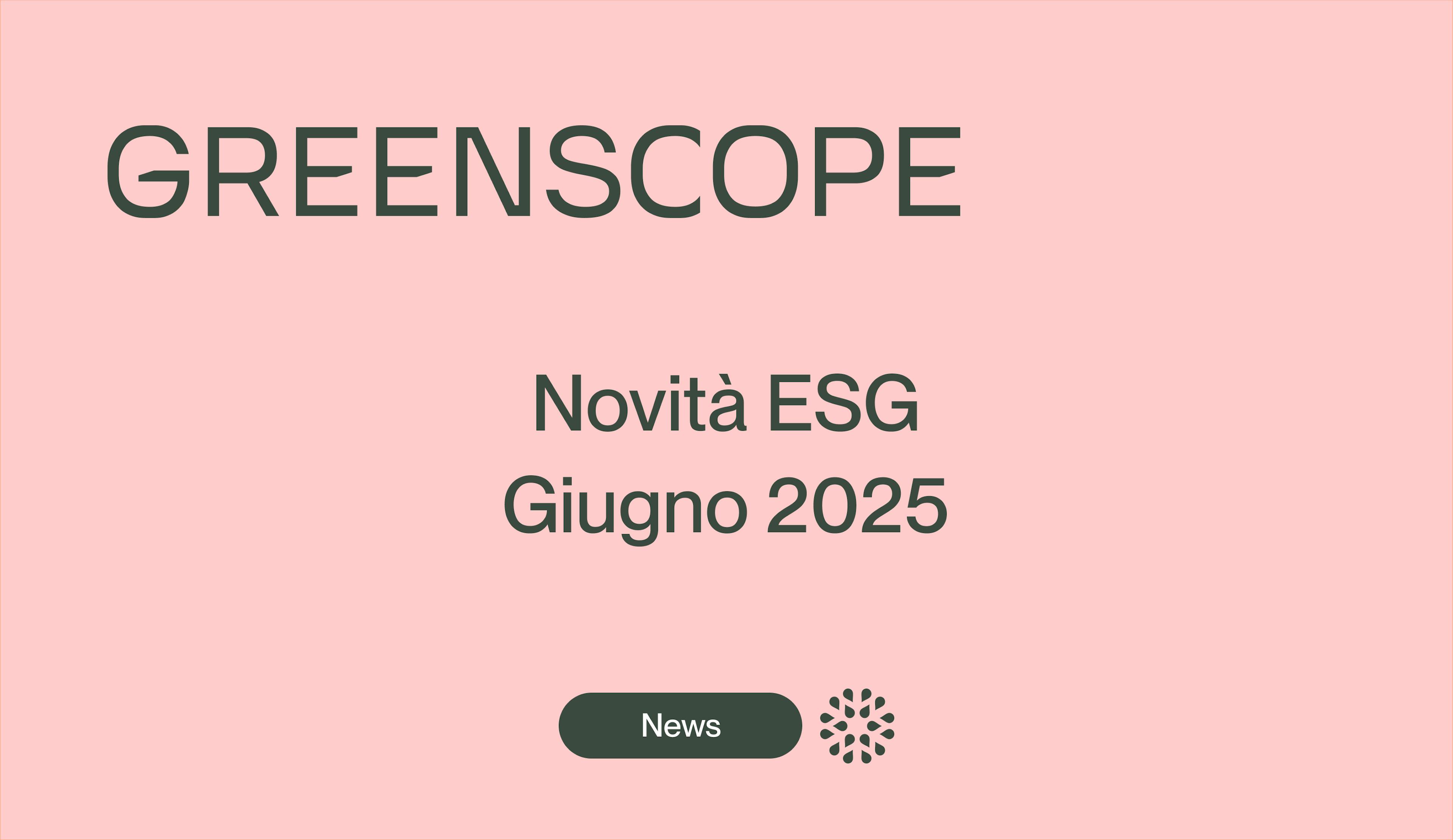 esg news newsletter sostenibilità