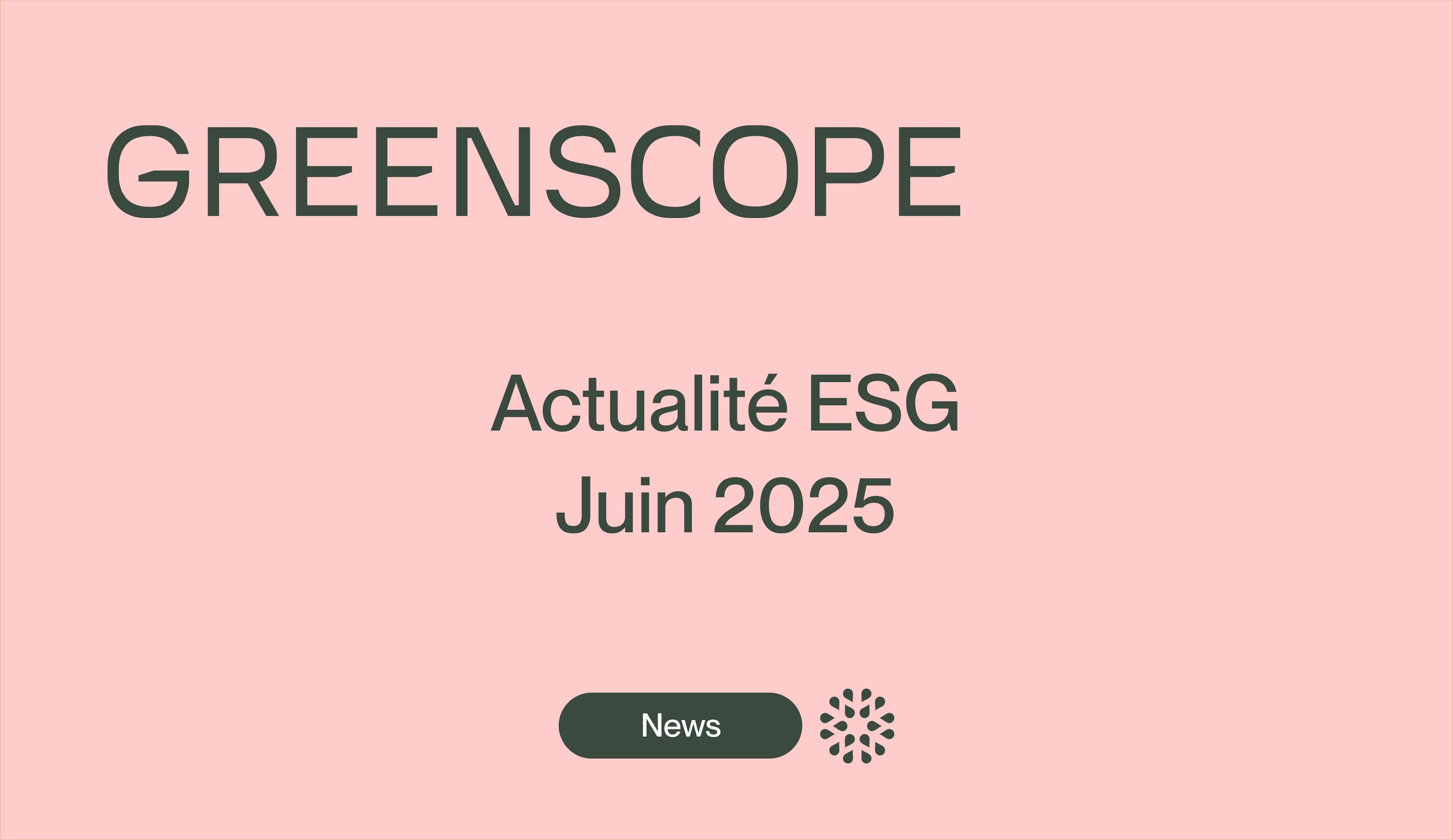 esg news sustainability newsletter