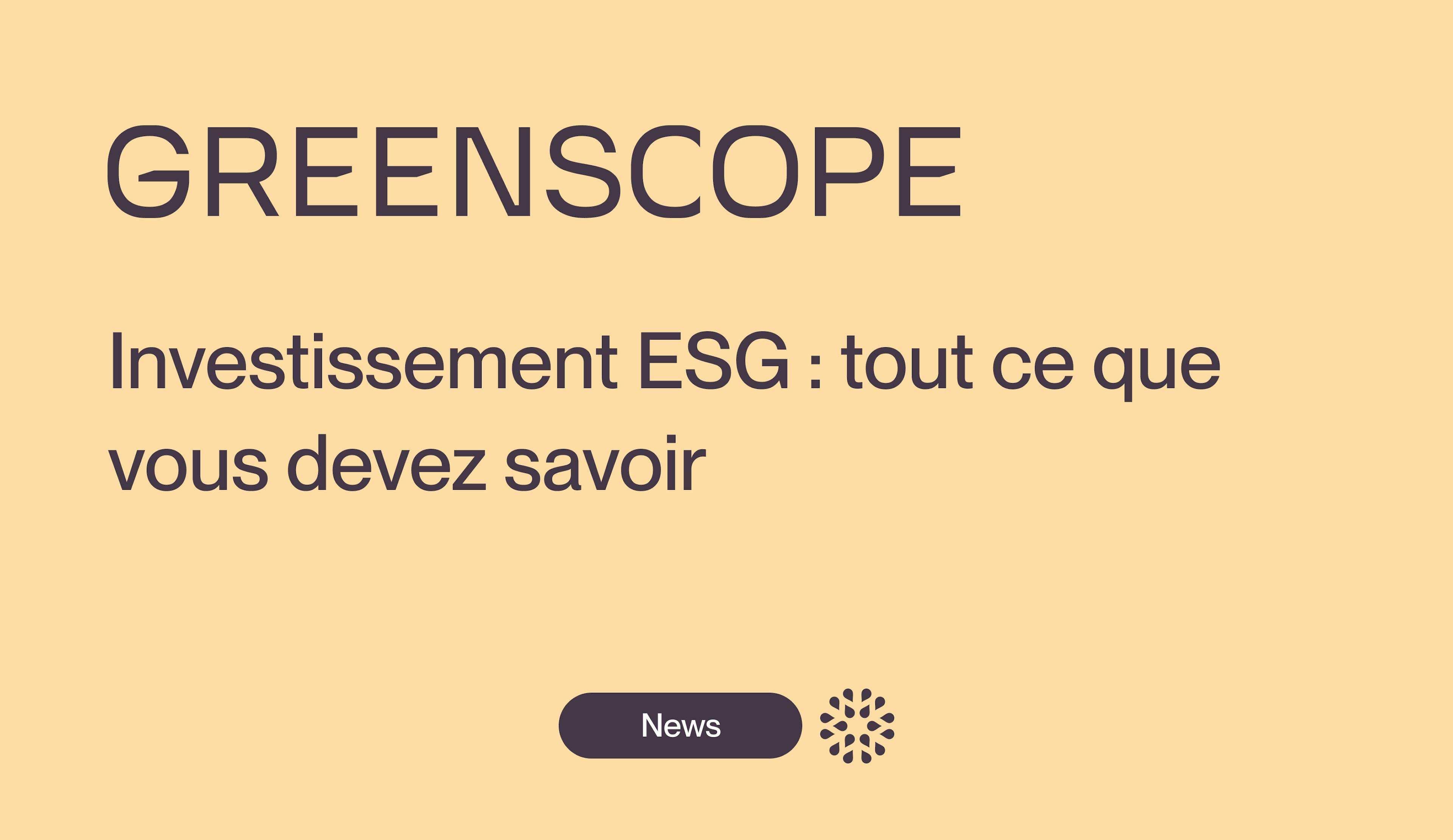 investissement durable esg
