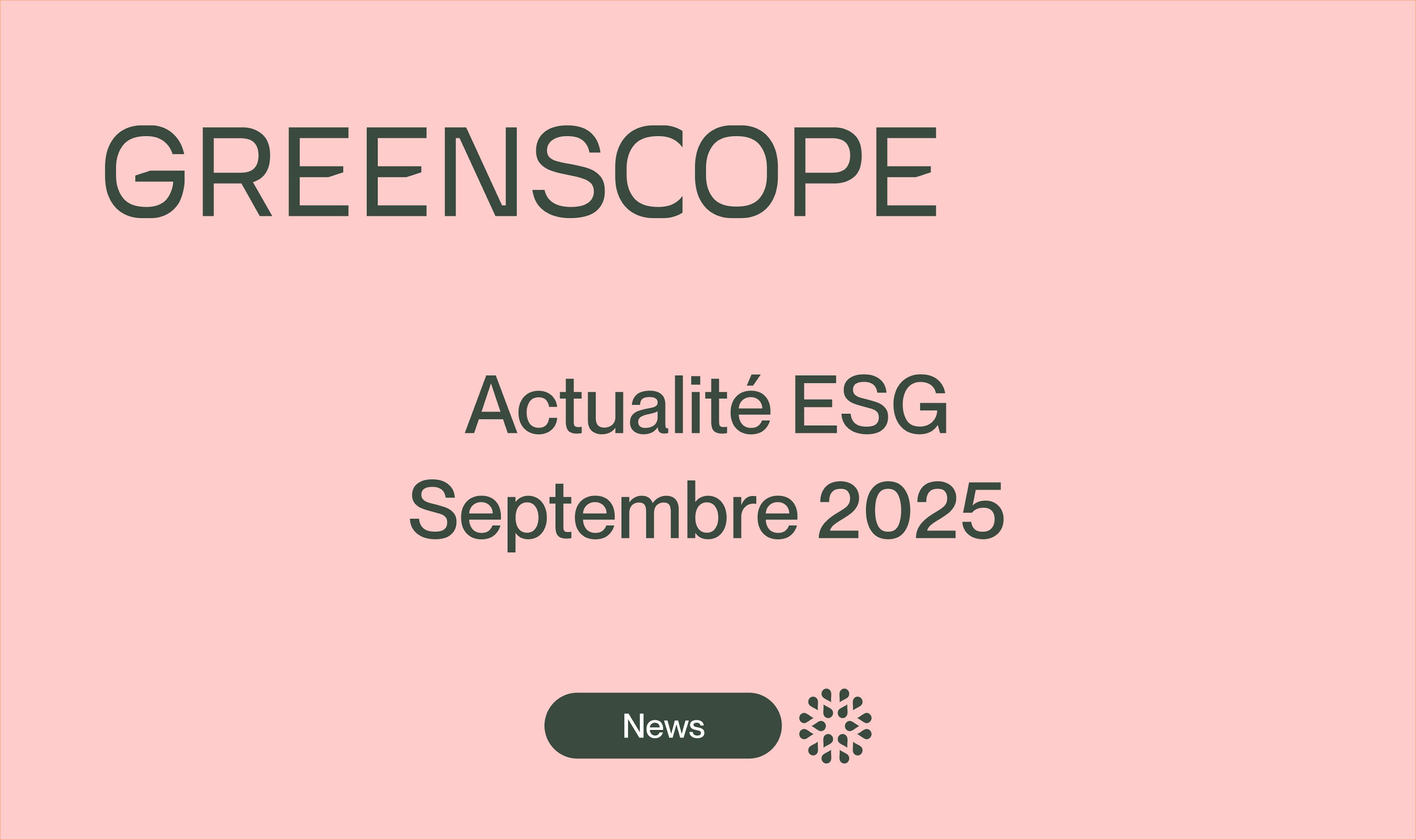 esg news sustainability newsletter