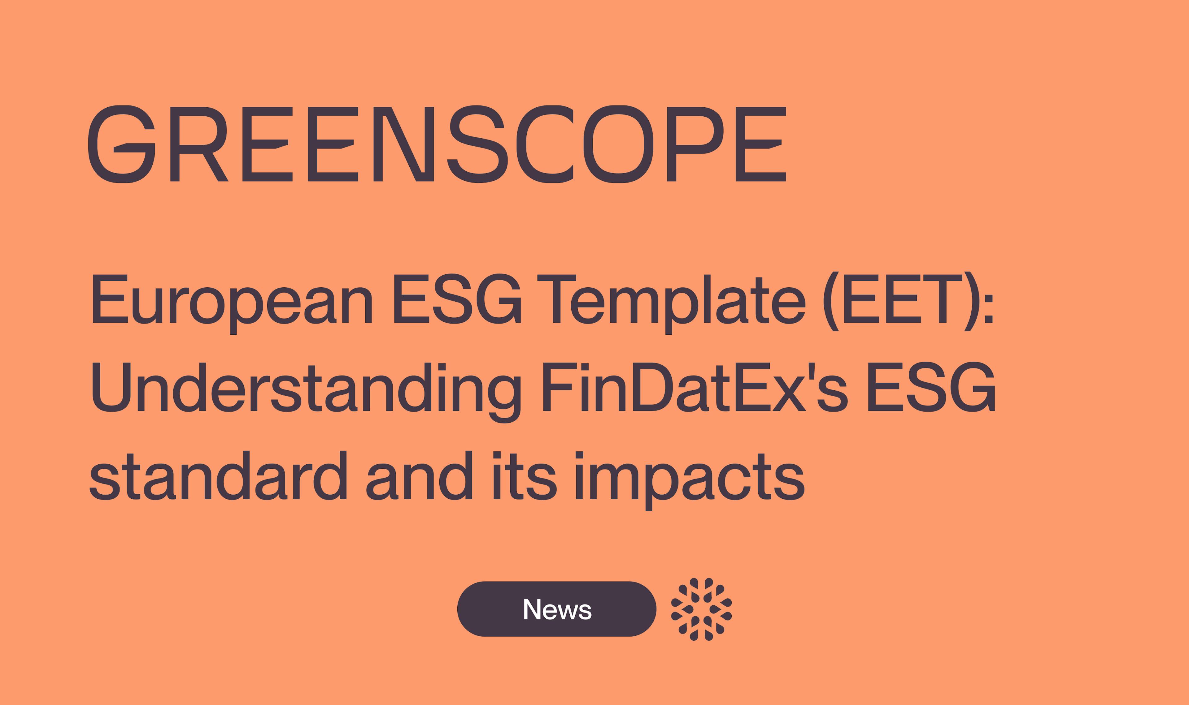 SFDR EET standard reporting template
